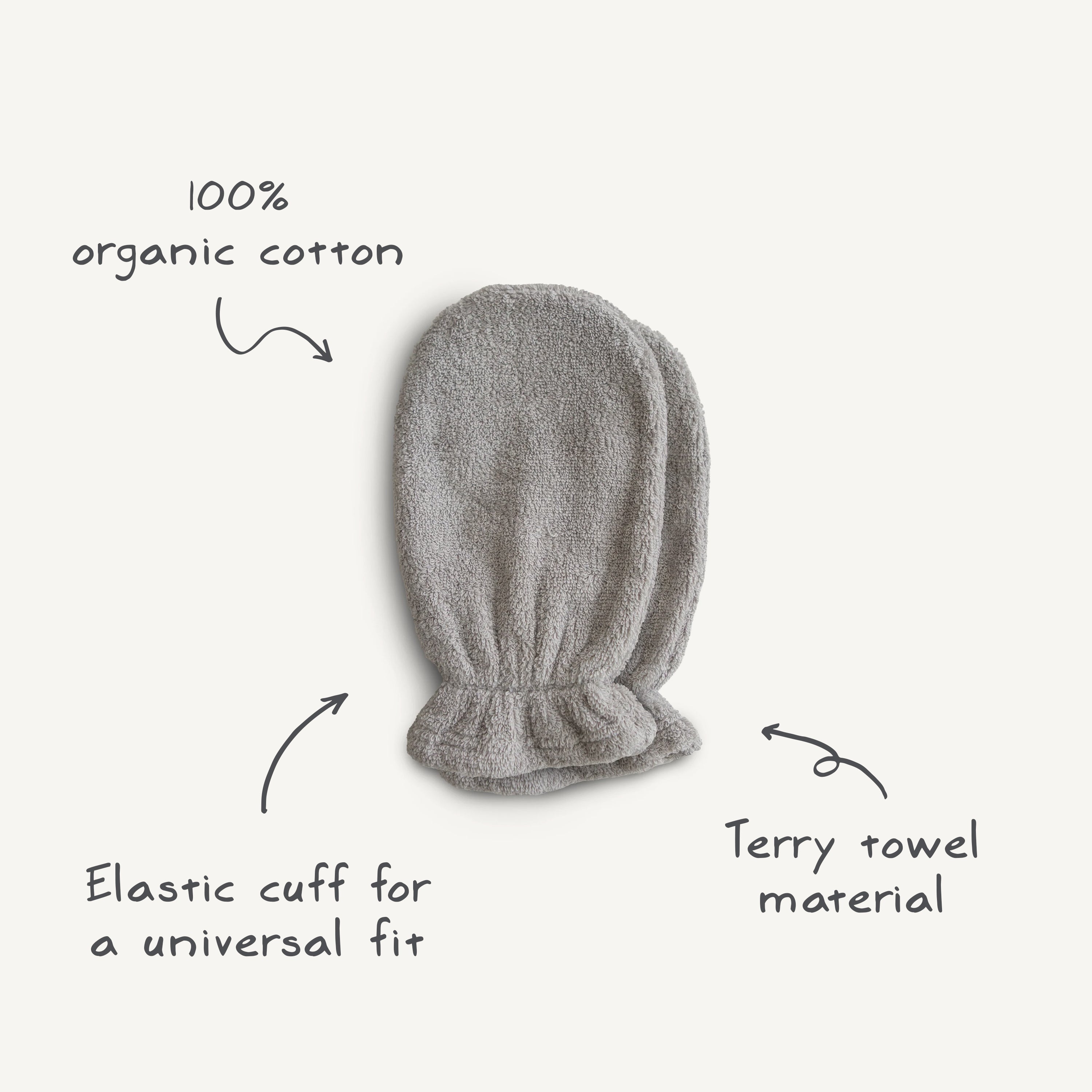 Organic Cotton Bath Mitt 2-Pack Bath Mitt Mushie