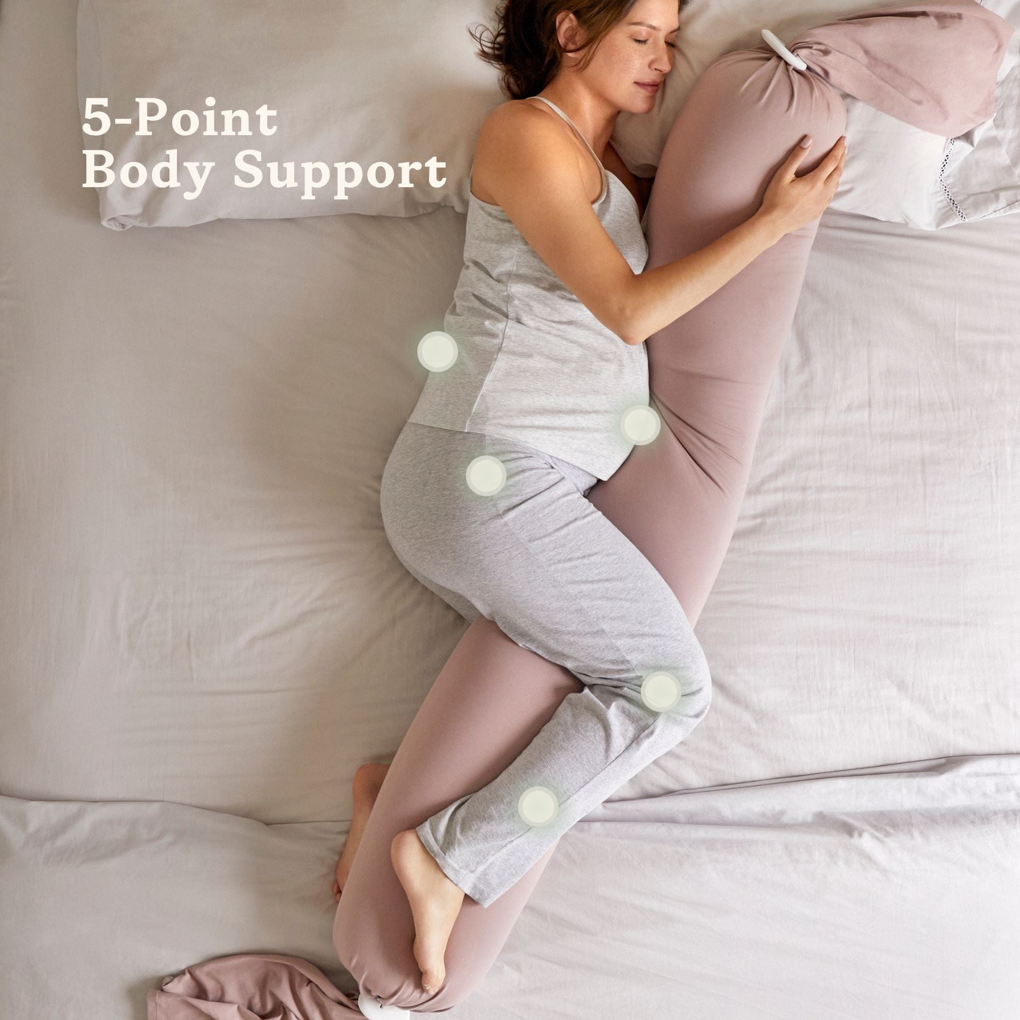 Pregnancy Pillow - Dusty Pink