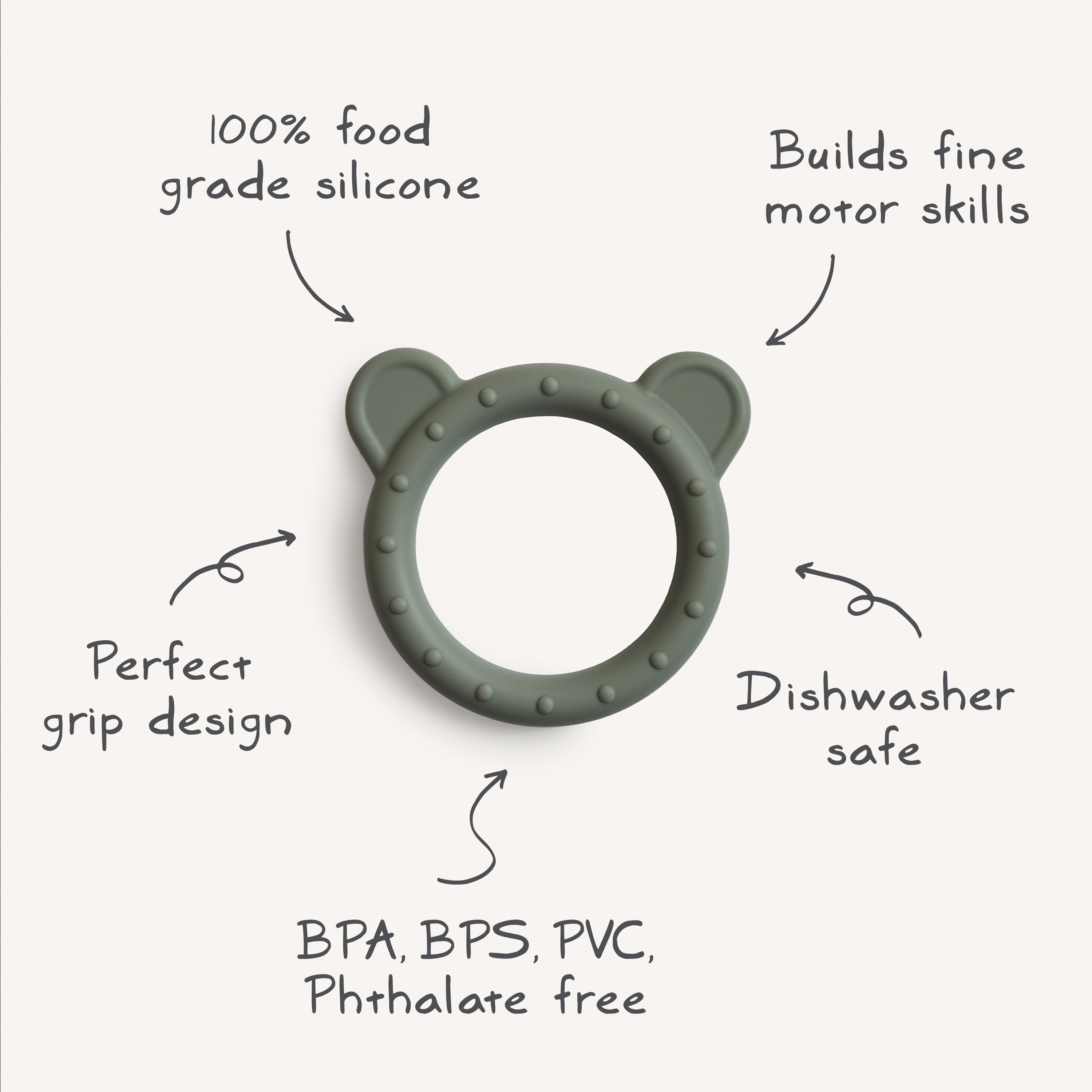 Bear Teether teether Mushie