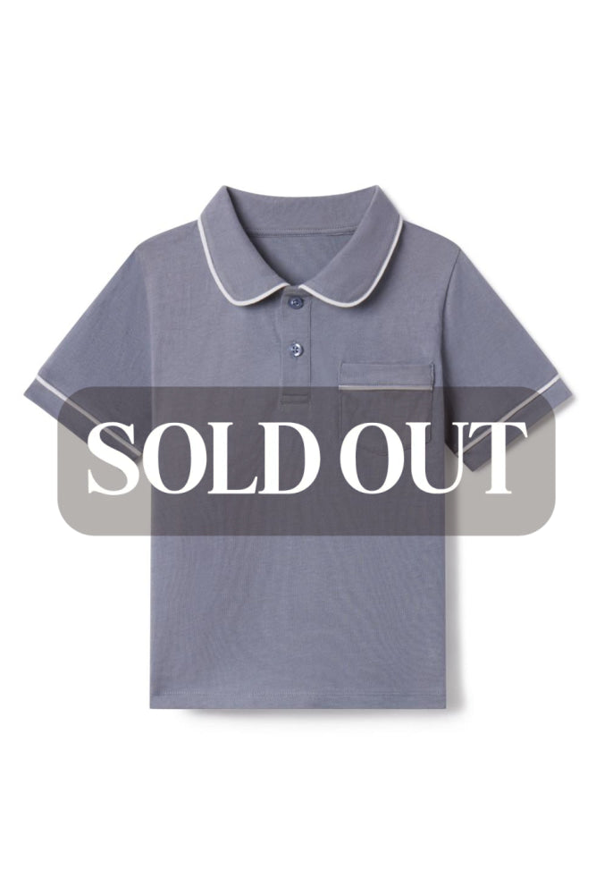 Beau Polo in Flint Blue