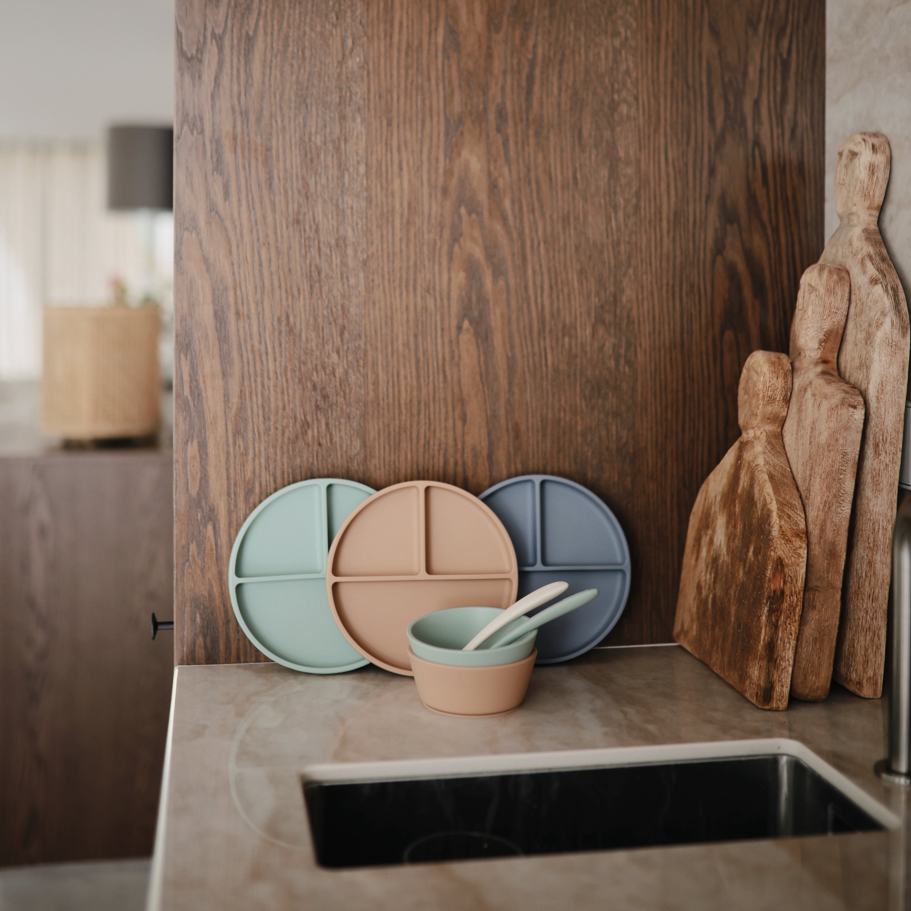 Silicone Feeding Spoons 2-Pack silicone tableware Mushie