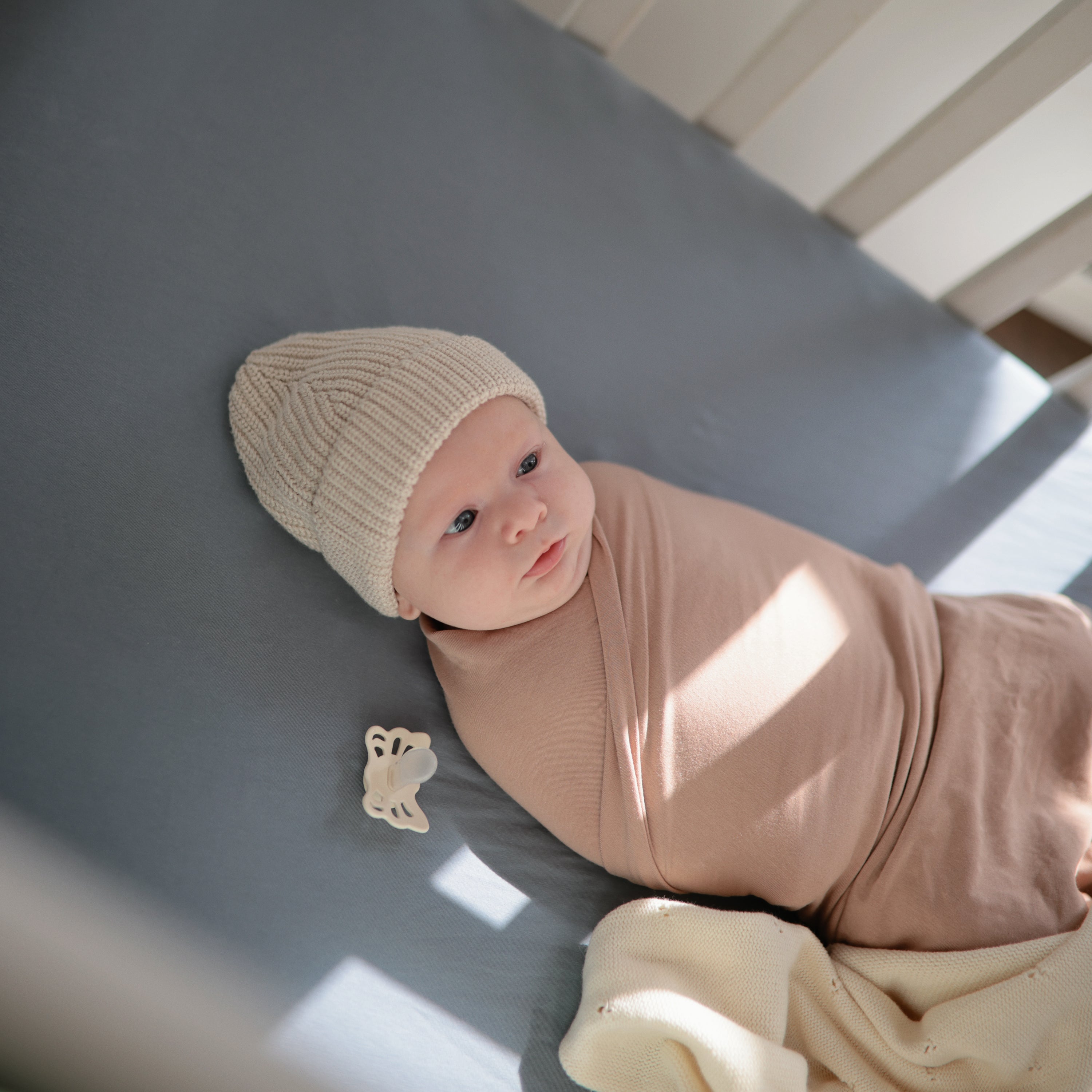 Mini Muslin Crib Sheet mini crib sheet Mushie