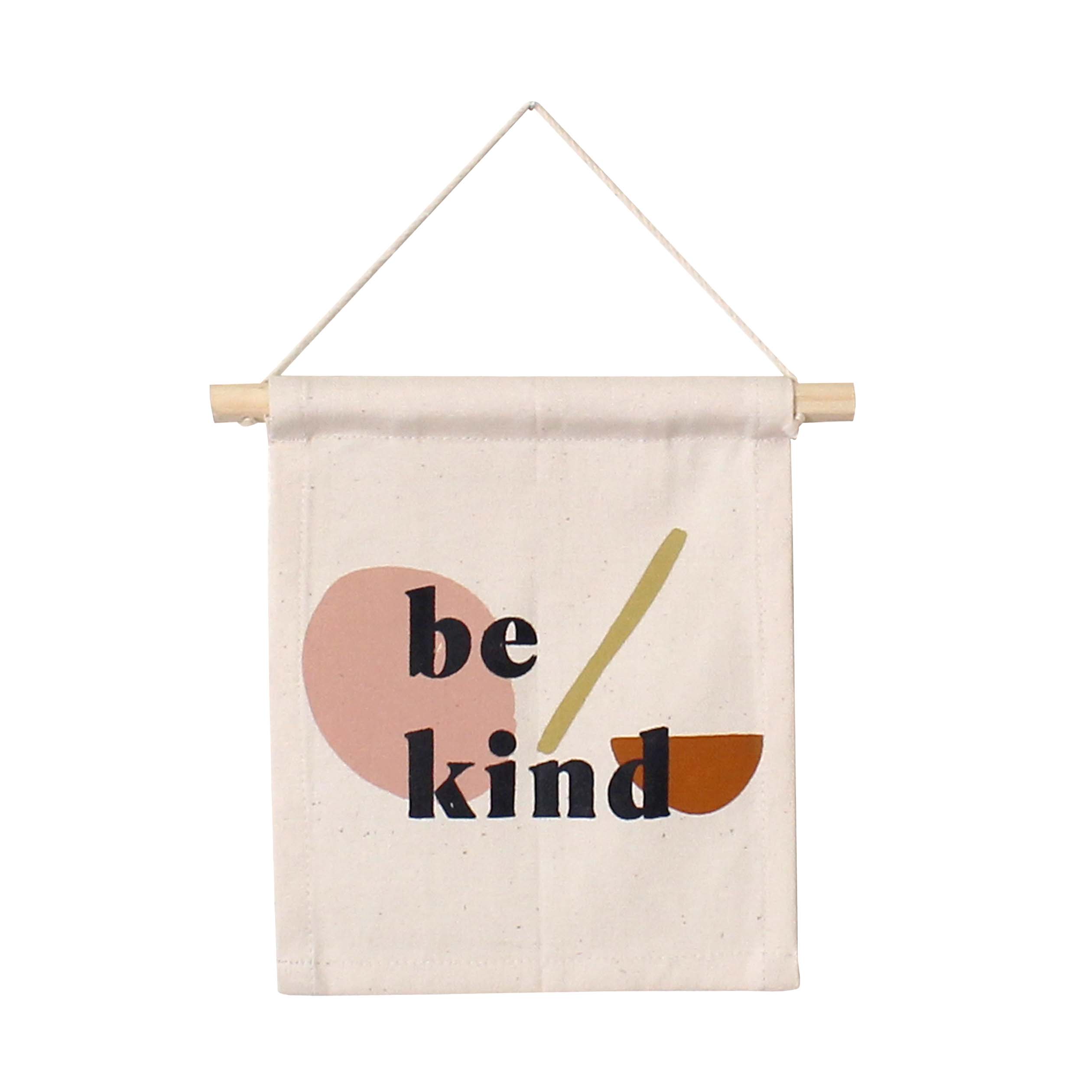 “Be Kind” Canvas Hang Sign | Handmade Wall Hanging | Inspirational Home Décor