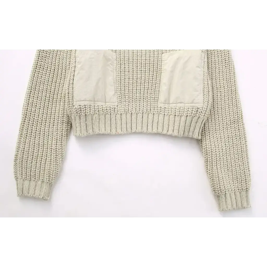 Bella Cropped Sweater with Pockets