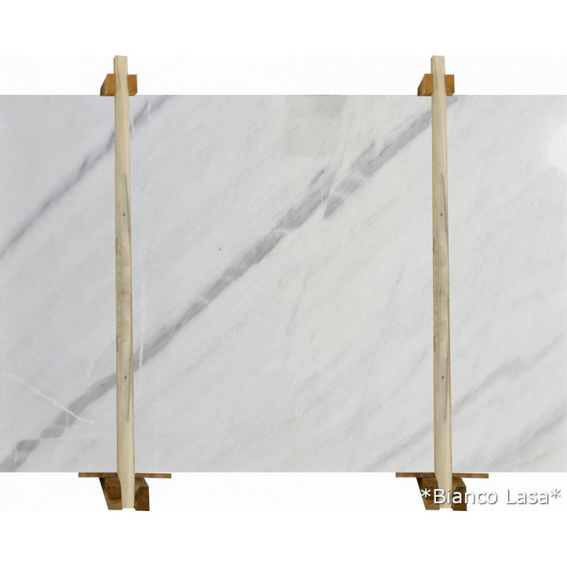 Bianco Lasa White Bookmatching Marble Slabs Polished - Livfloors Collection
