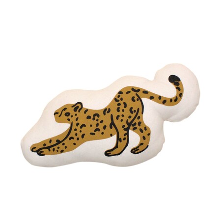 Cheetah Canvas Pillow | Handmade Accent Pillow