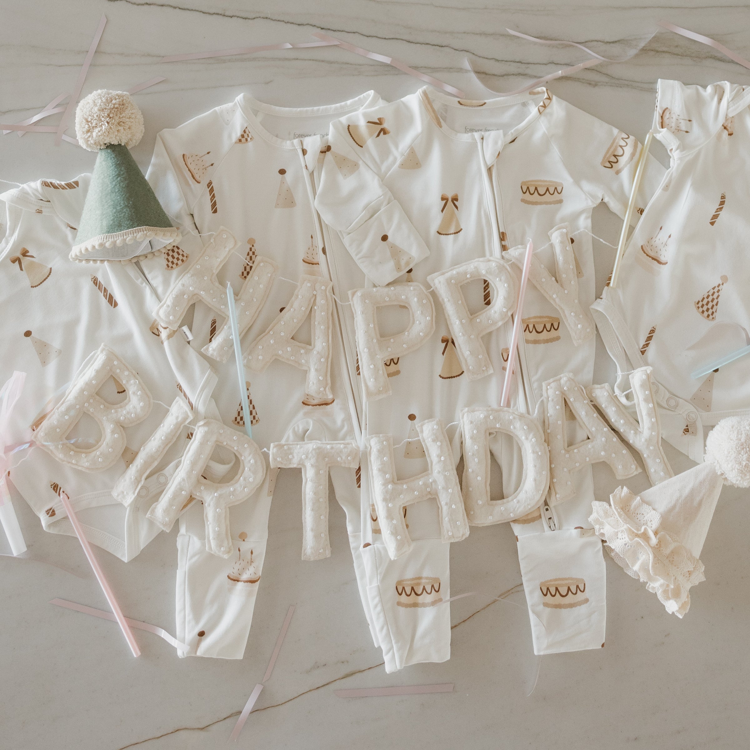 Bamboo Zip Pajamas | Birthday Boy