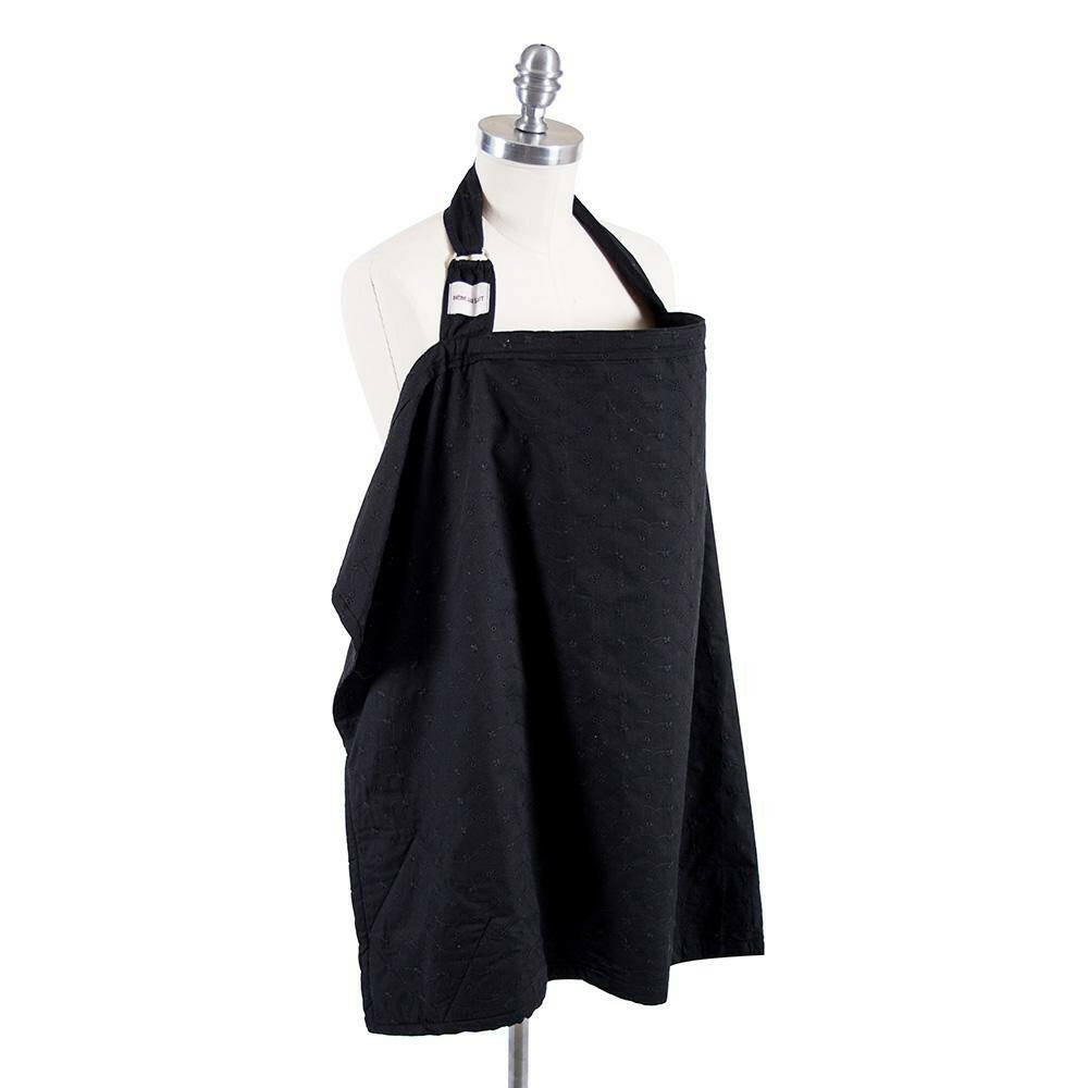 Black Eyelet Cotton Nursing Cover Nursing Cover Bebe au Lait
