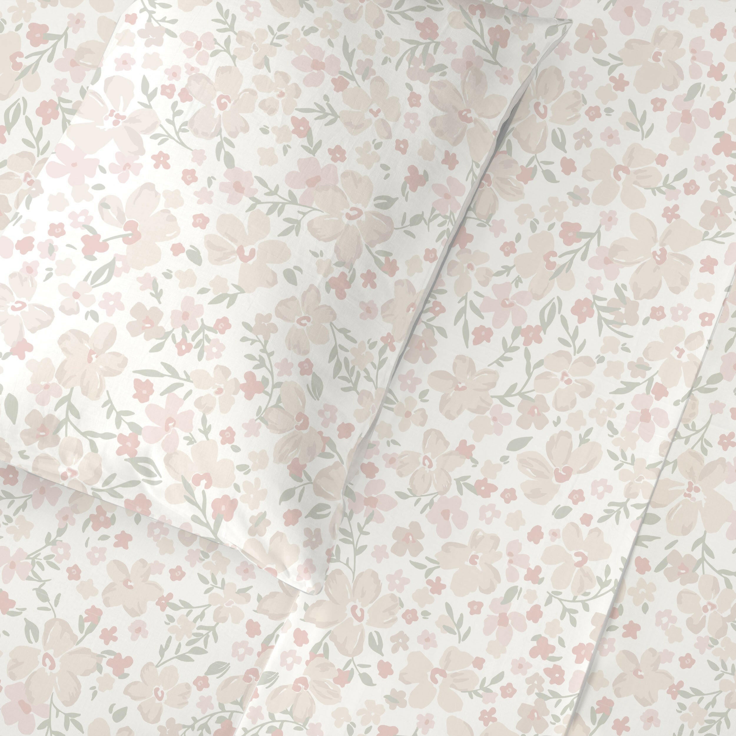 Organic Cotton Sheet Set - Blossom Sheet Set Makemake Organics