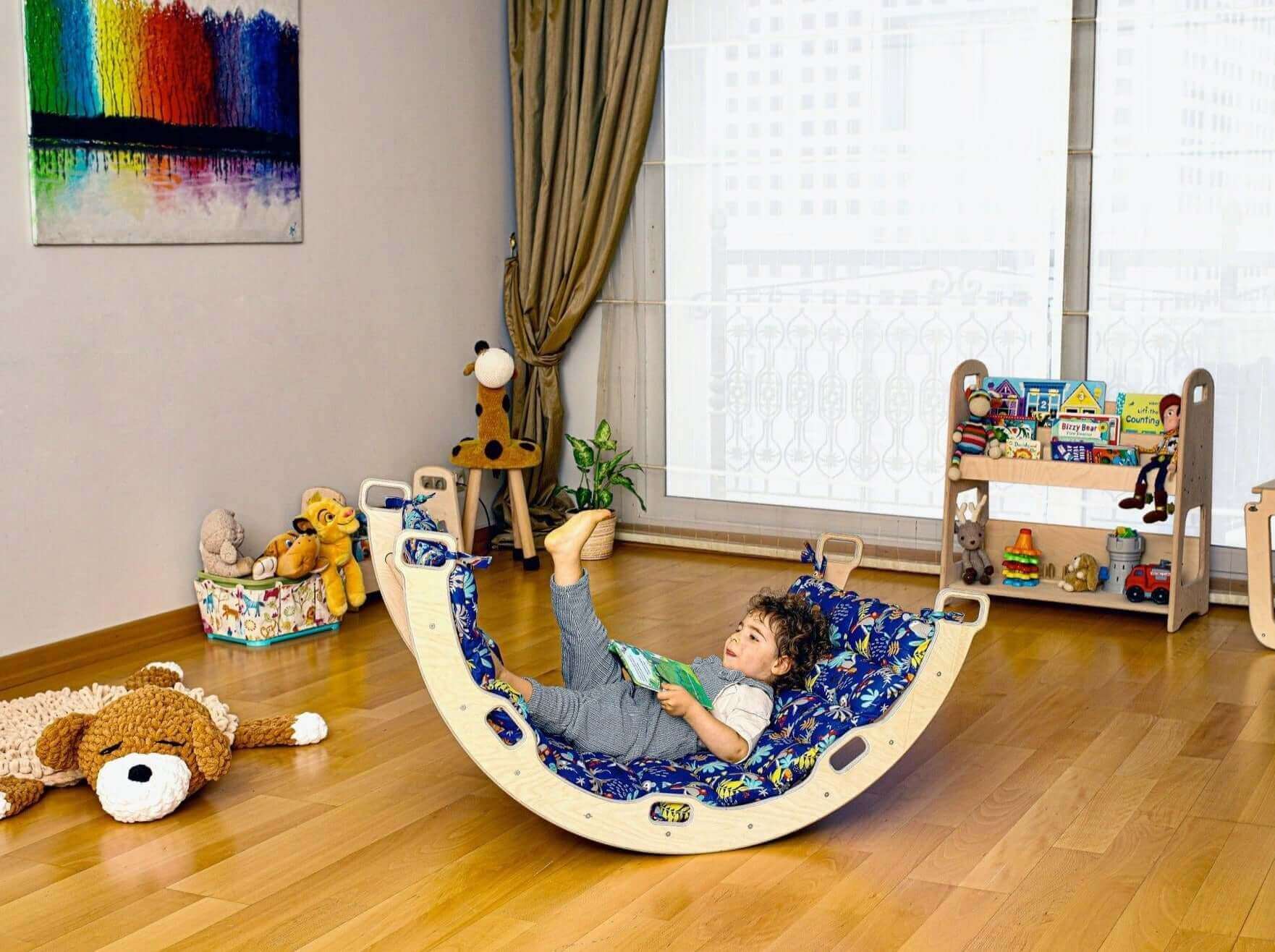 Climbing Triangle - Arch / Rocker - Jungle Pattern Pillow / 3 pieces set