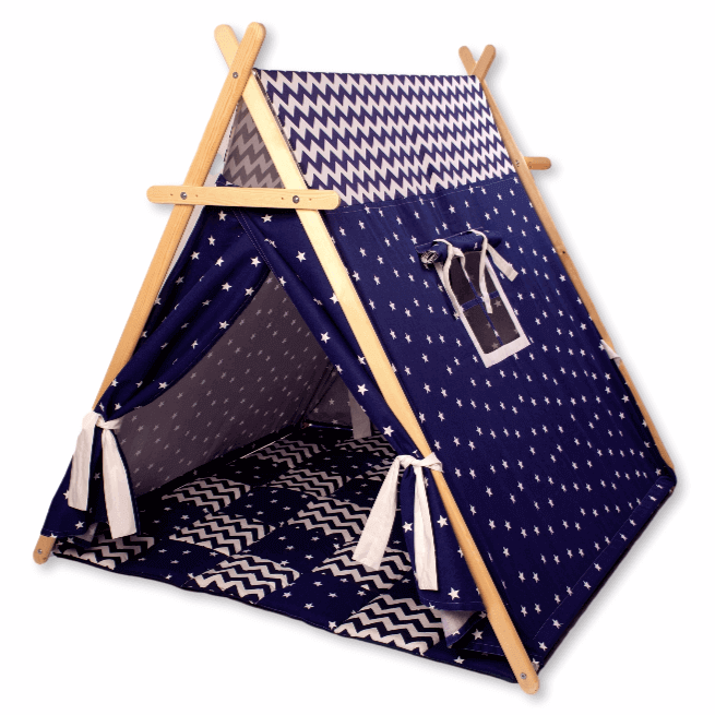 Play Tent and Play Mat / Blue Stars
