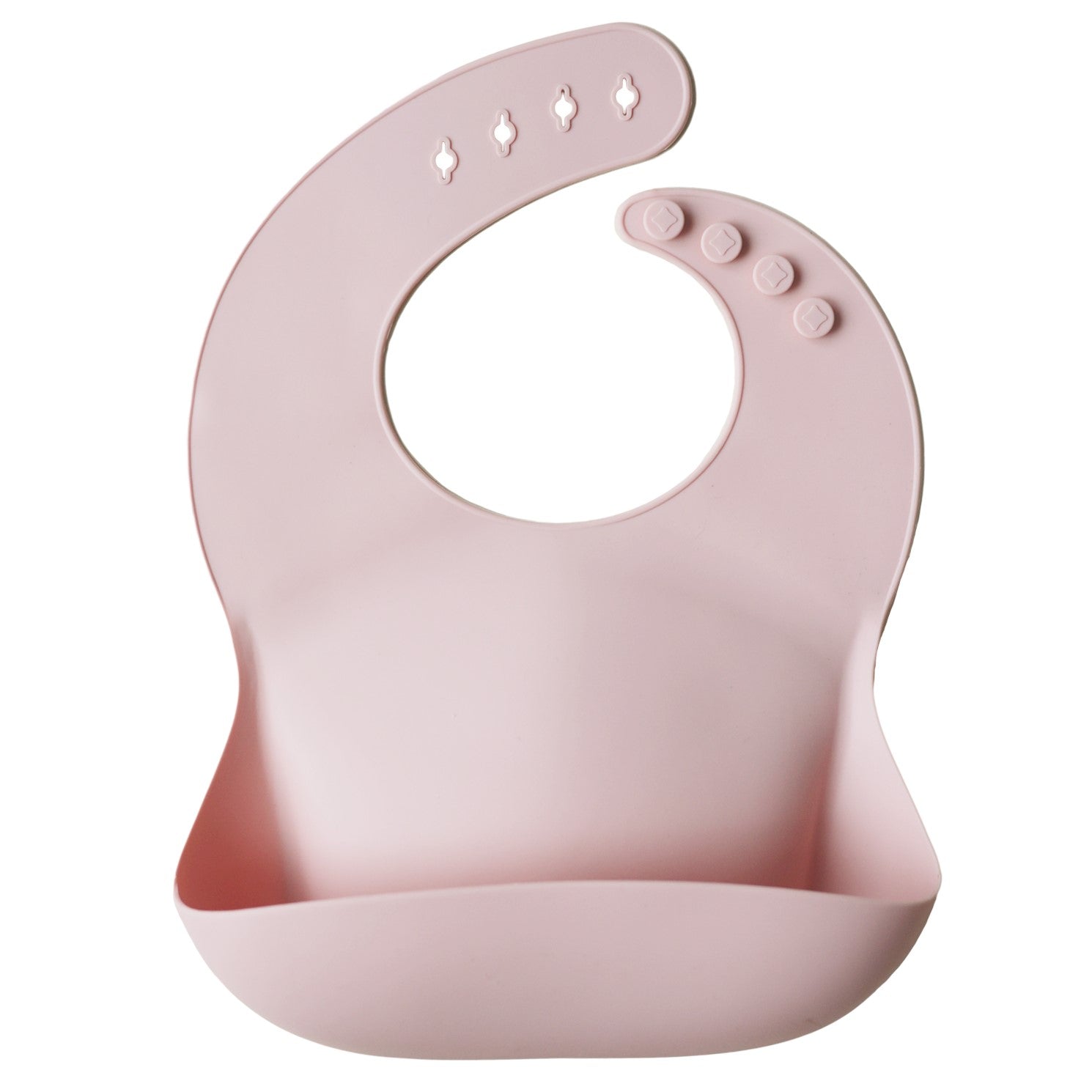 Silicone Baby Bib Silicone Bib Mushie Blush