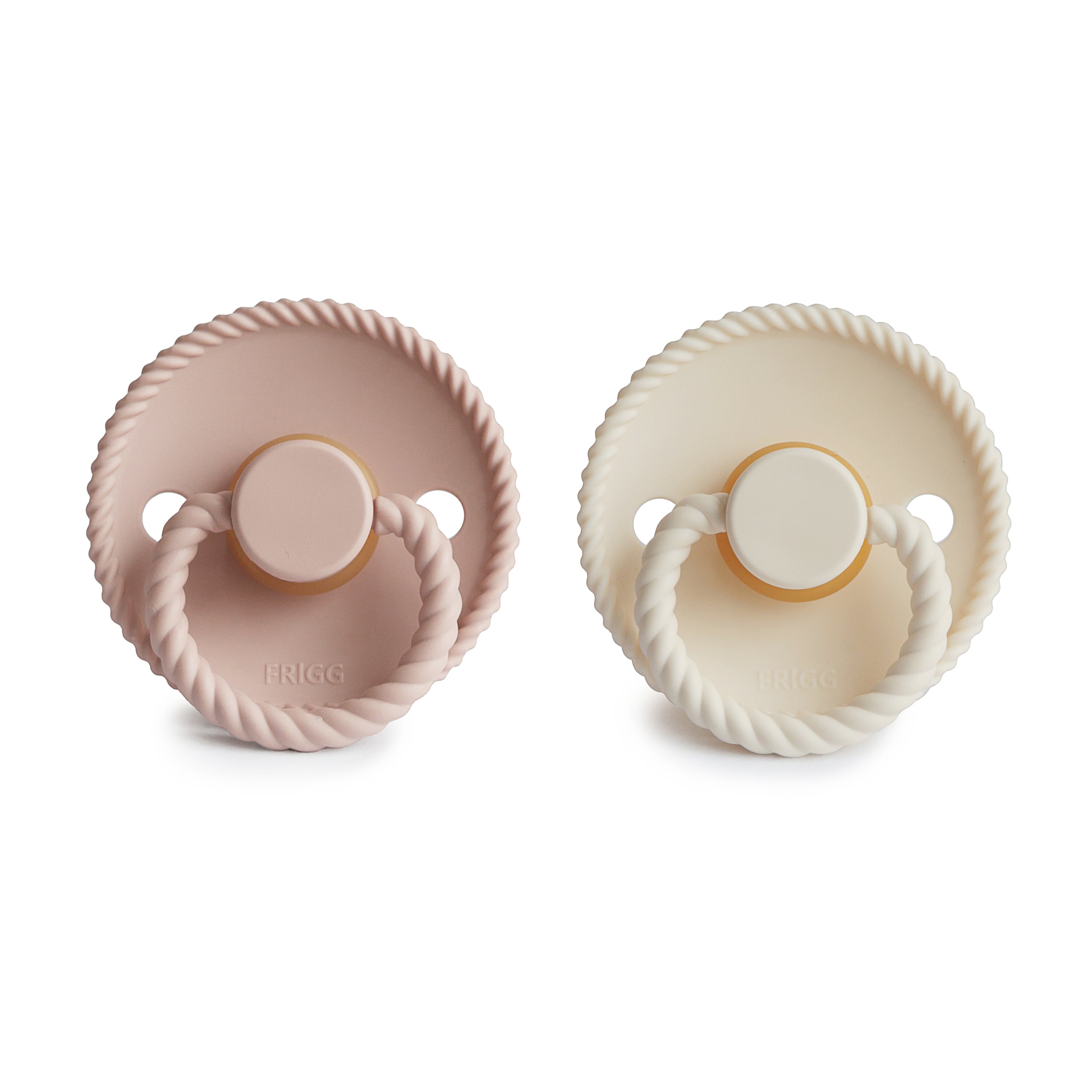 FRIGG Rope Natural Rubber Pacifier 2-Pack