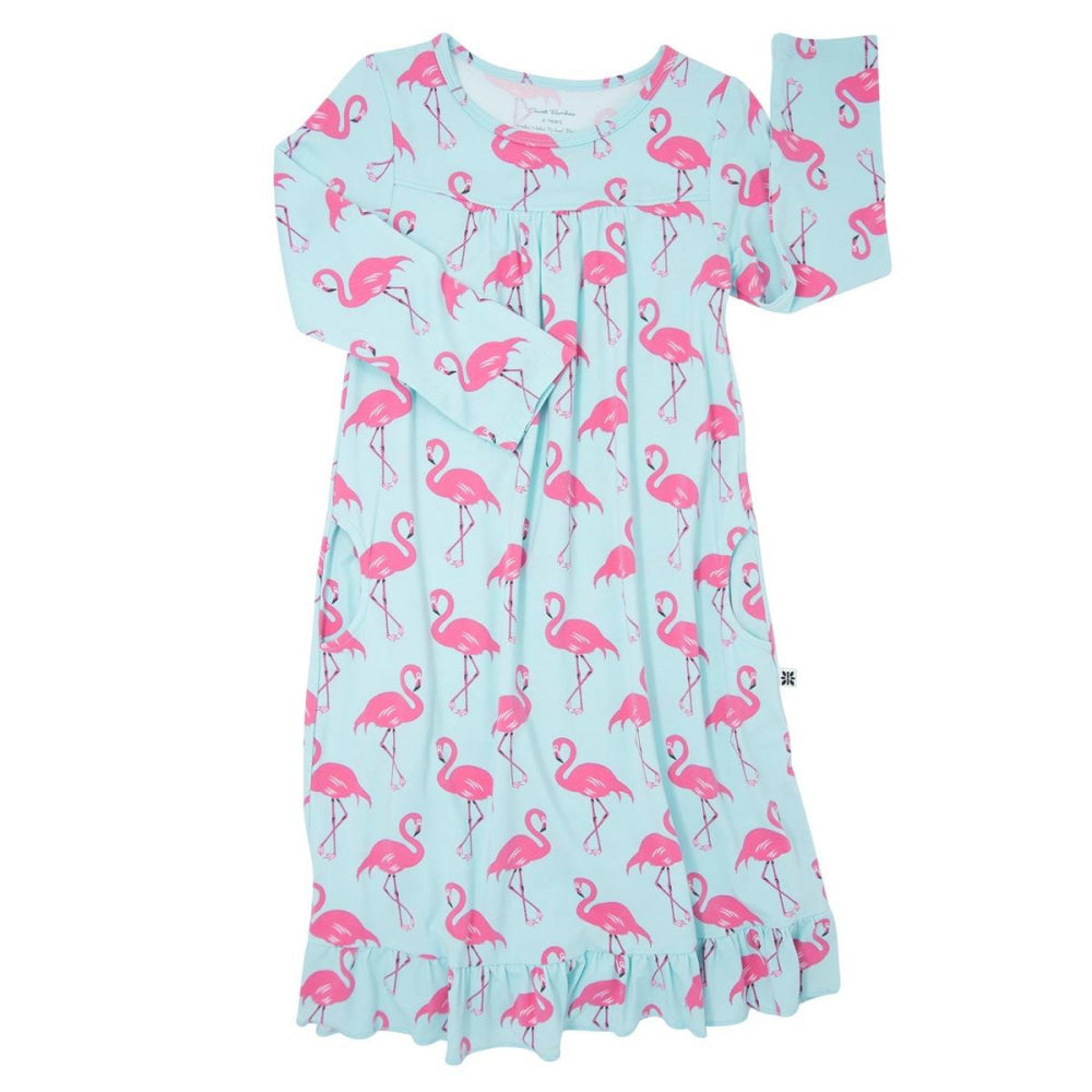 Boho Dress - Flamingo Aqua
