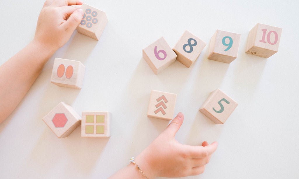 Boho Number + Counting Shape Blocks