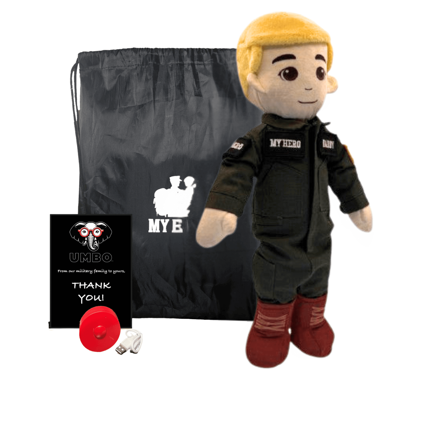 Pilot Daddy Doll | Military Doll in Flight Suit | Recordable