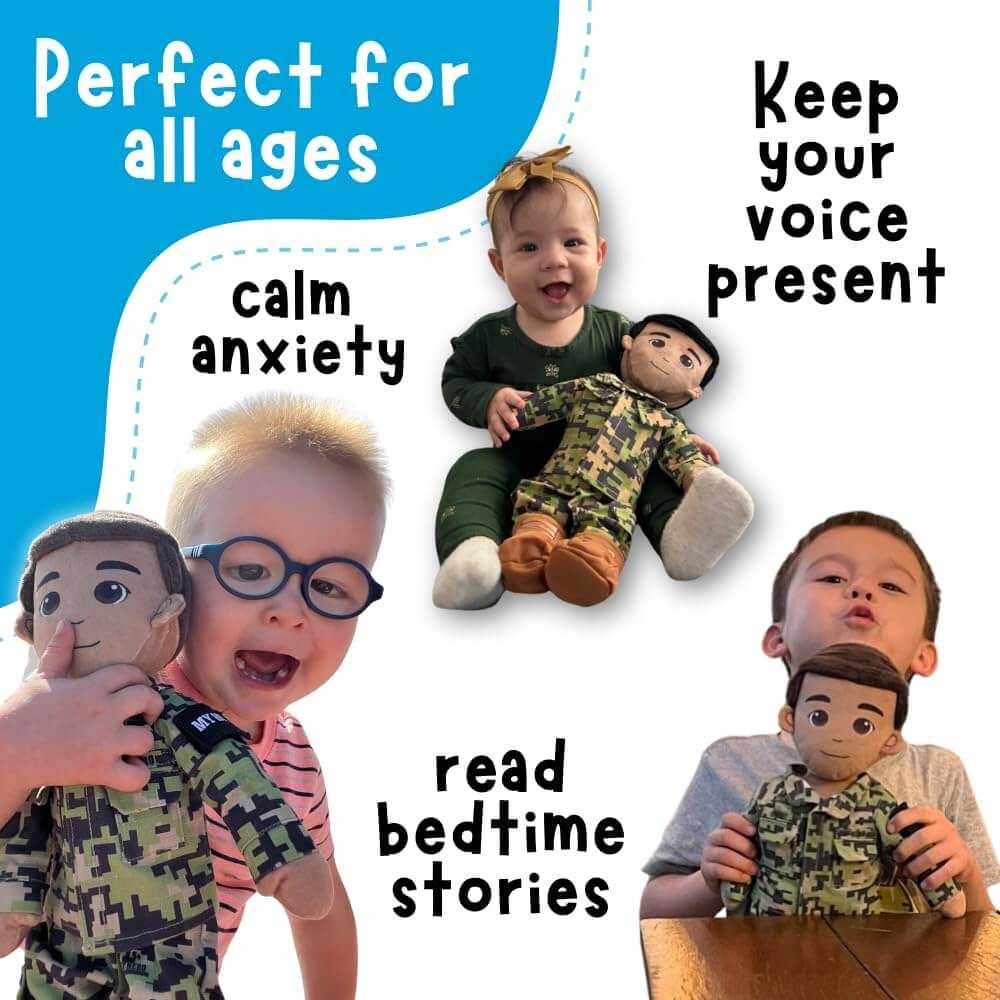 Pilot Daddy Doll | Military Doll in Flight Suit | Recordable