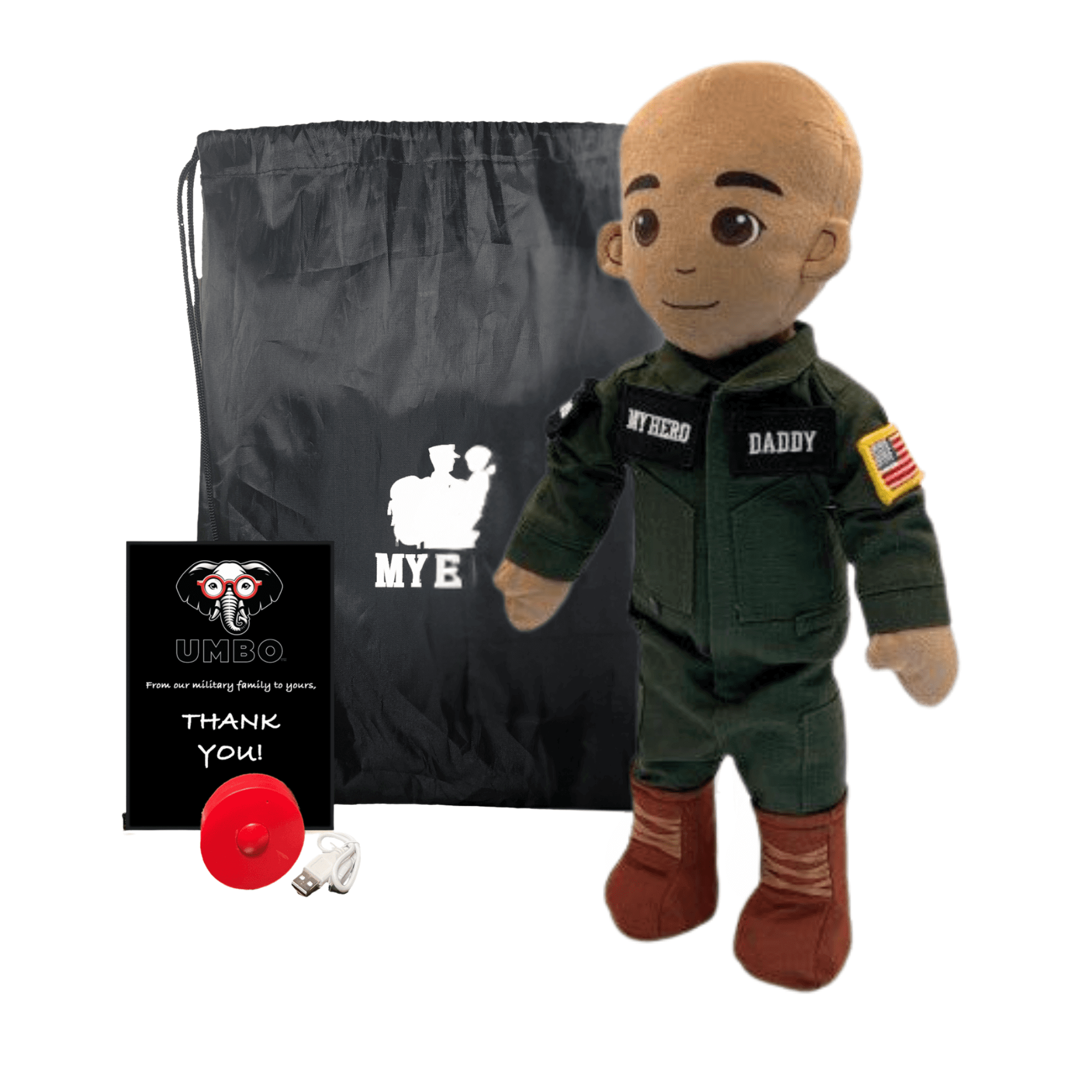 Pilot Daddy Doll | Military Doll in Flight Suit | Recordable