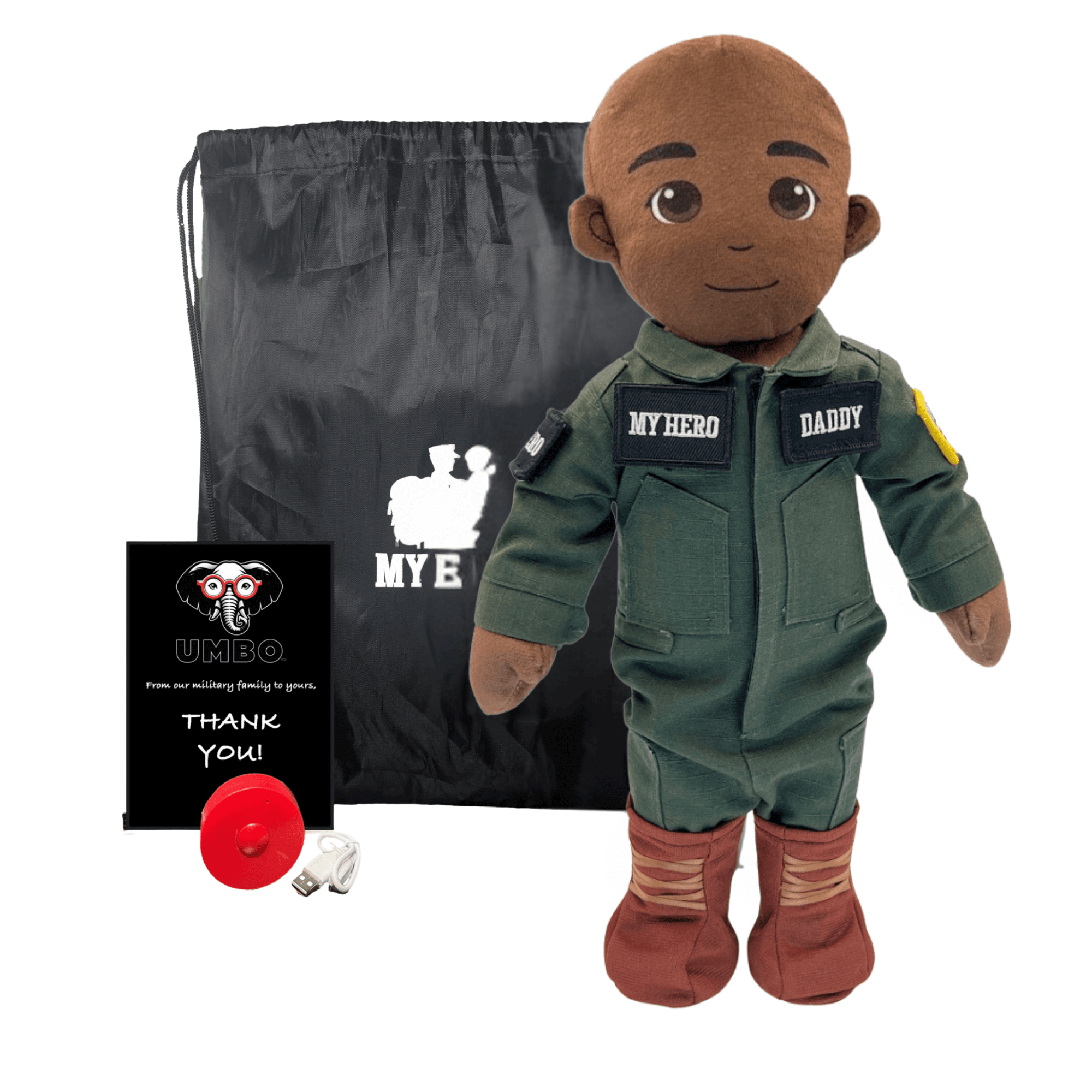 Pilot Daddy Doll | Military Doll in Flight Suit | Recordable