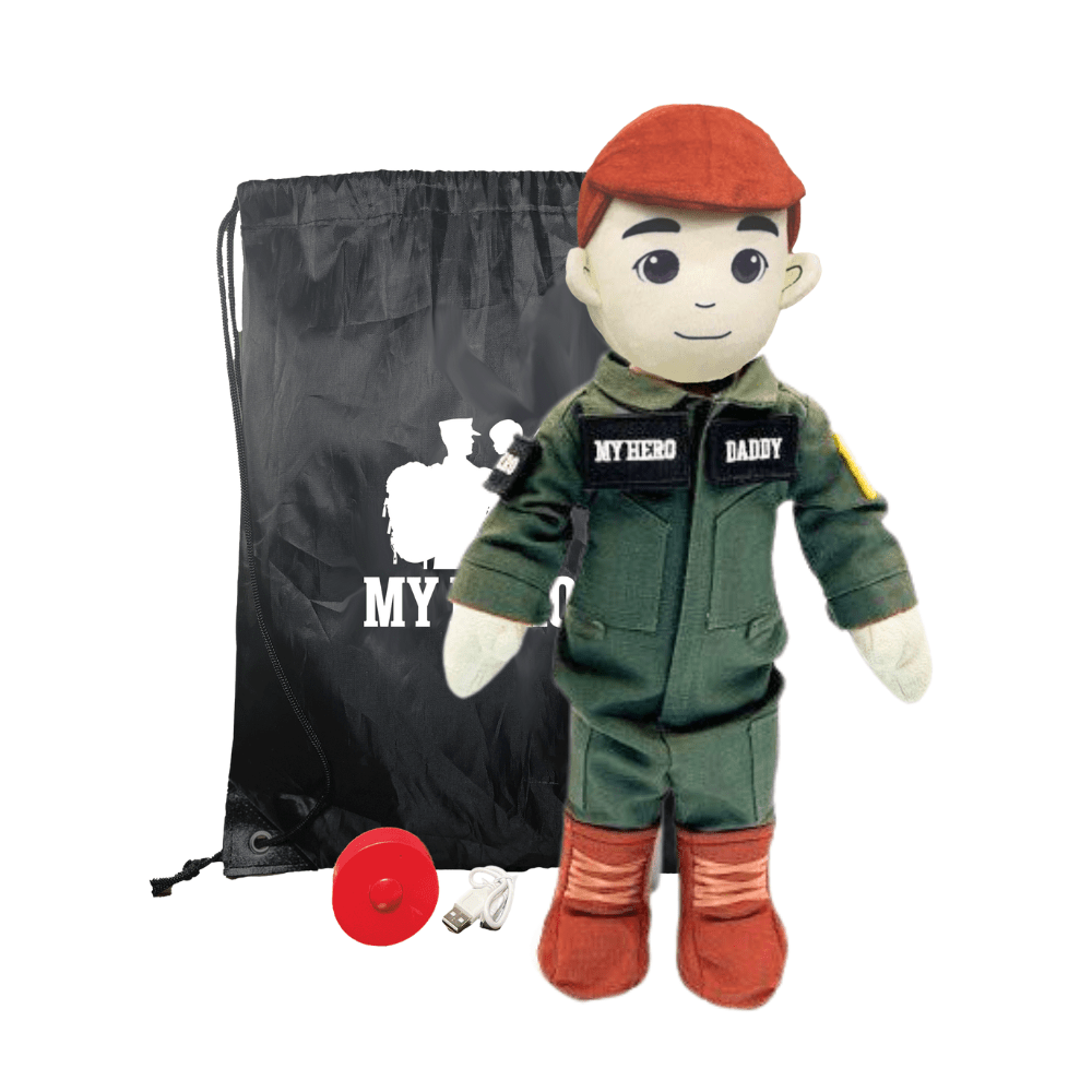 Pilot Daddy Doll | Military Doll in Flight Suit | Recordable