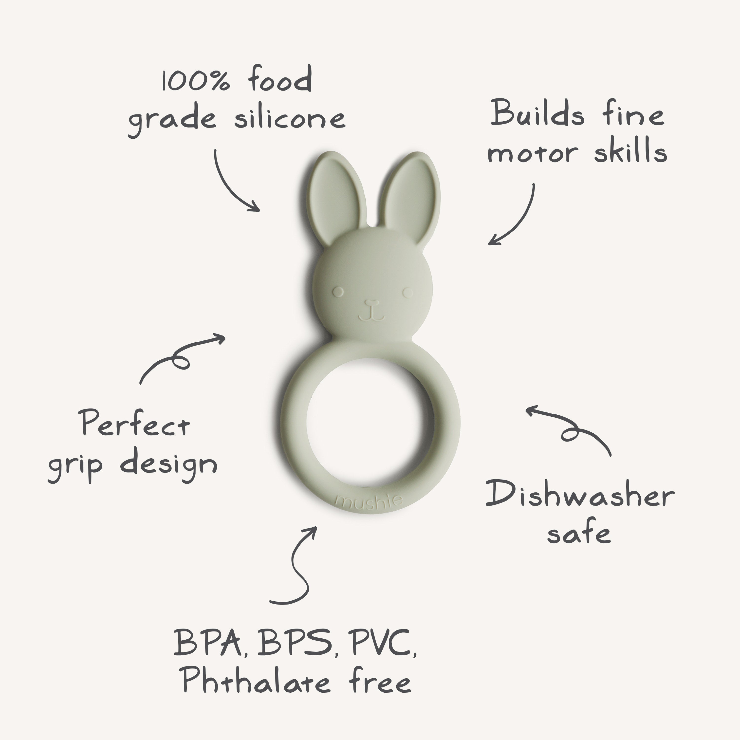 Bunny Teether teether Mushie