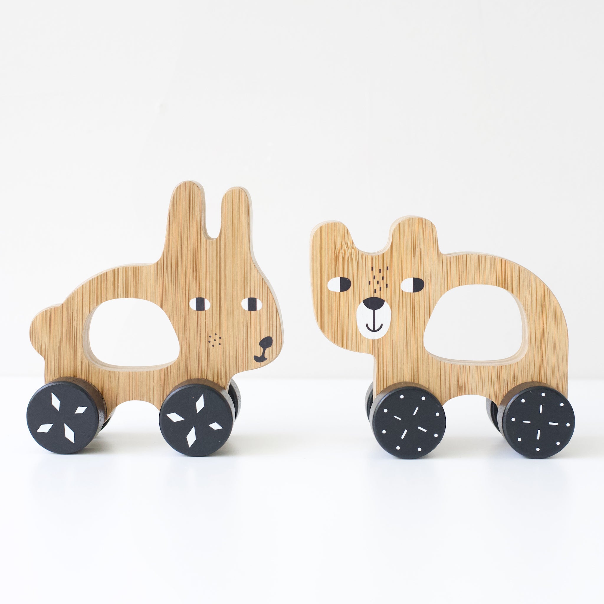 Bunny Push Toy Wood + Bamboo Toys Wee Gallery