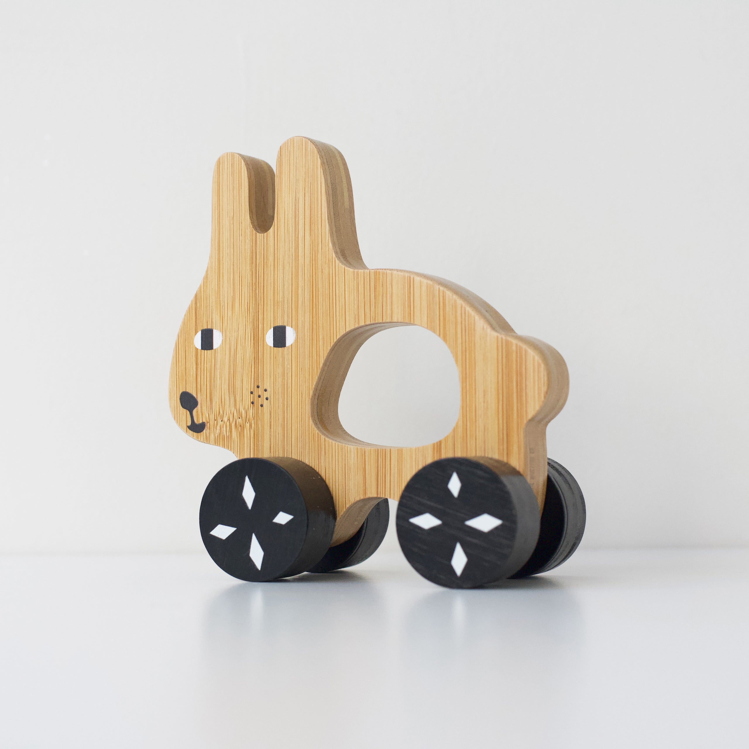 Bunny Push Toy Wood + Bamboo Toys Wee Gallery