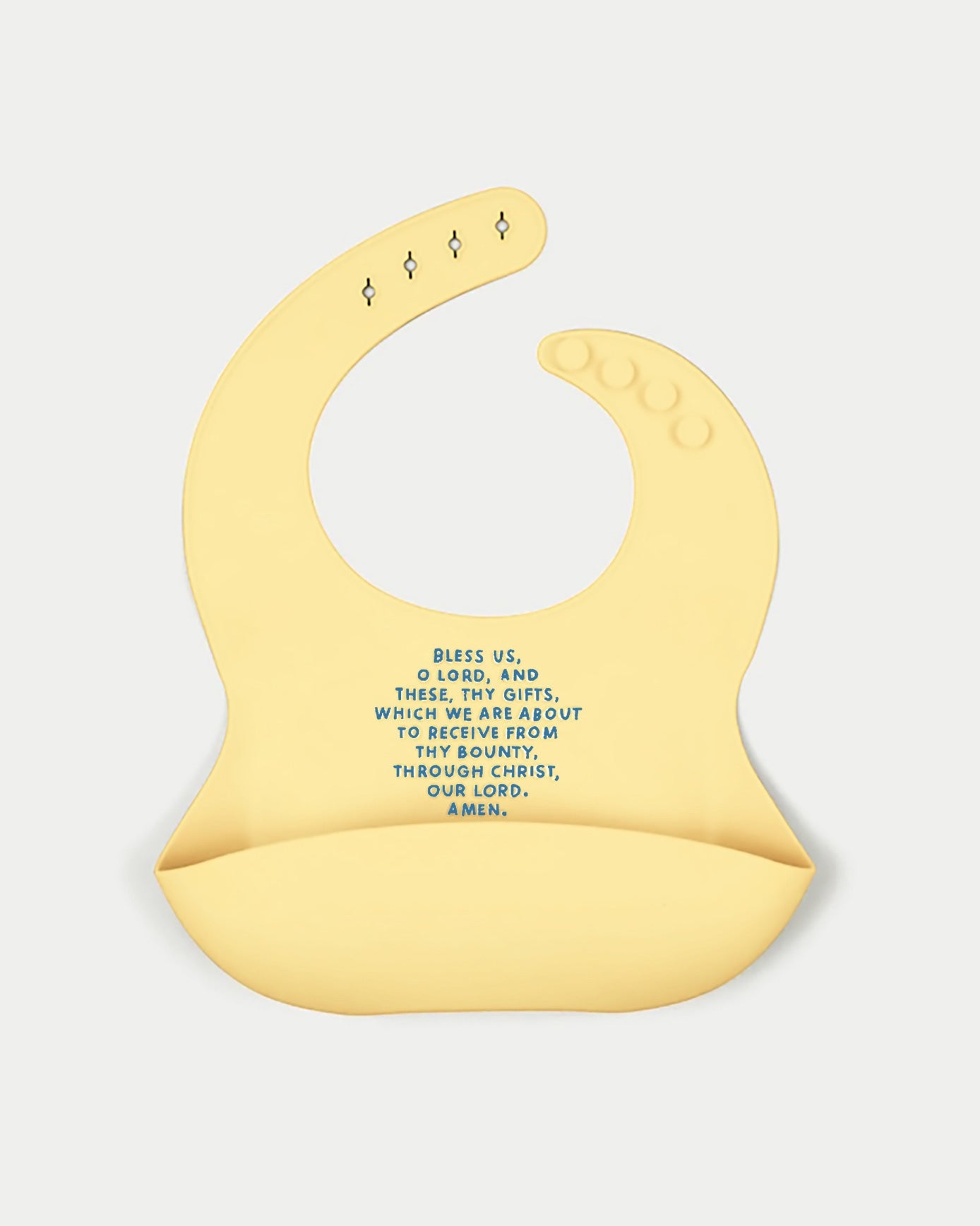 Meal Blessing Silicone Bib
