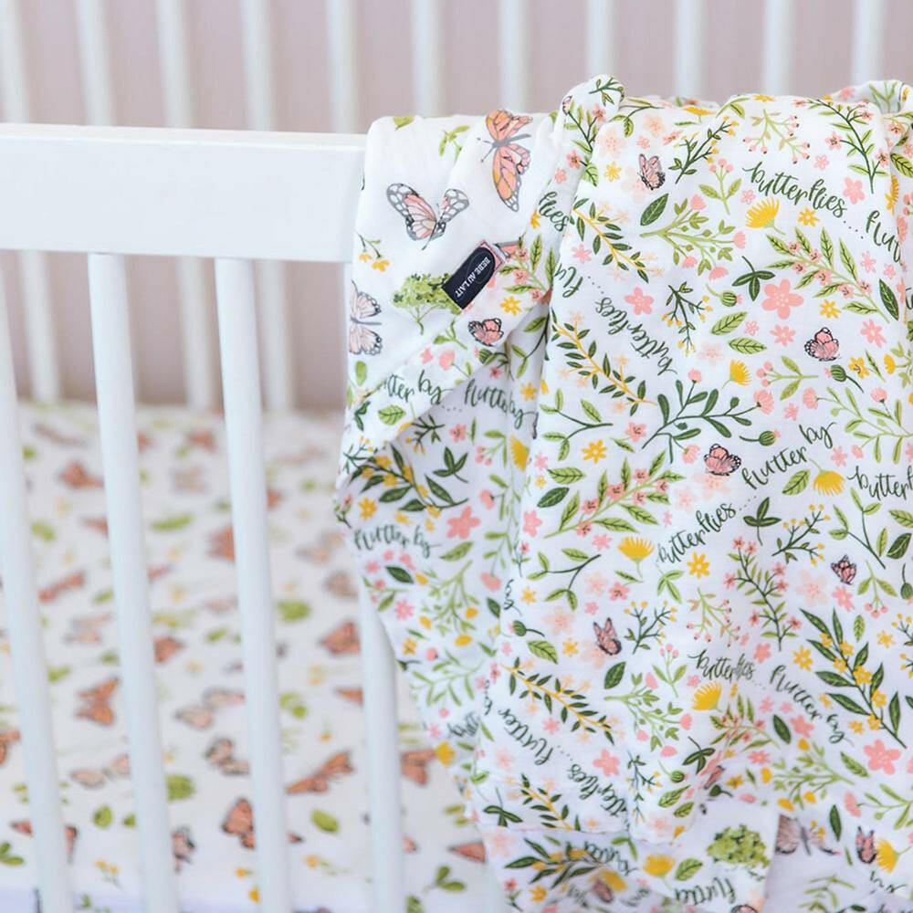 Butterfly + Flutterby Oh So Soft Snuggle Blanket Snuggle Blanket Bebe au Lait