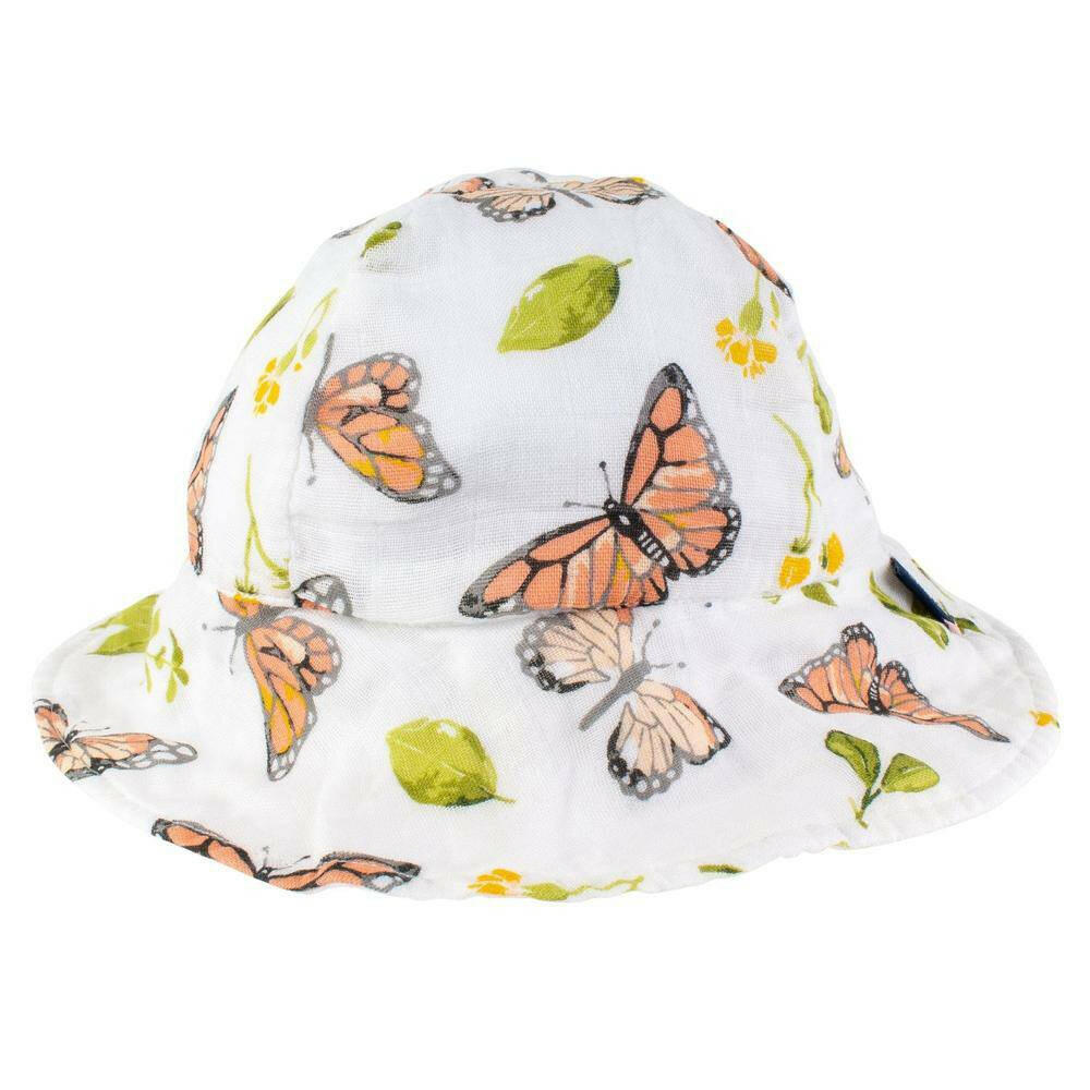 Butterfly Oh So Soft Muslin Sun Hat Sun Hat Bebe au Lait