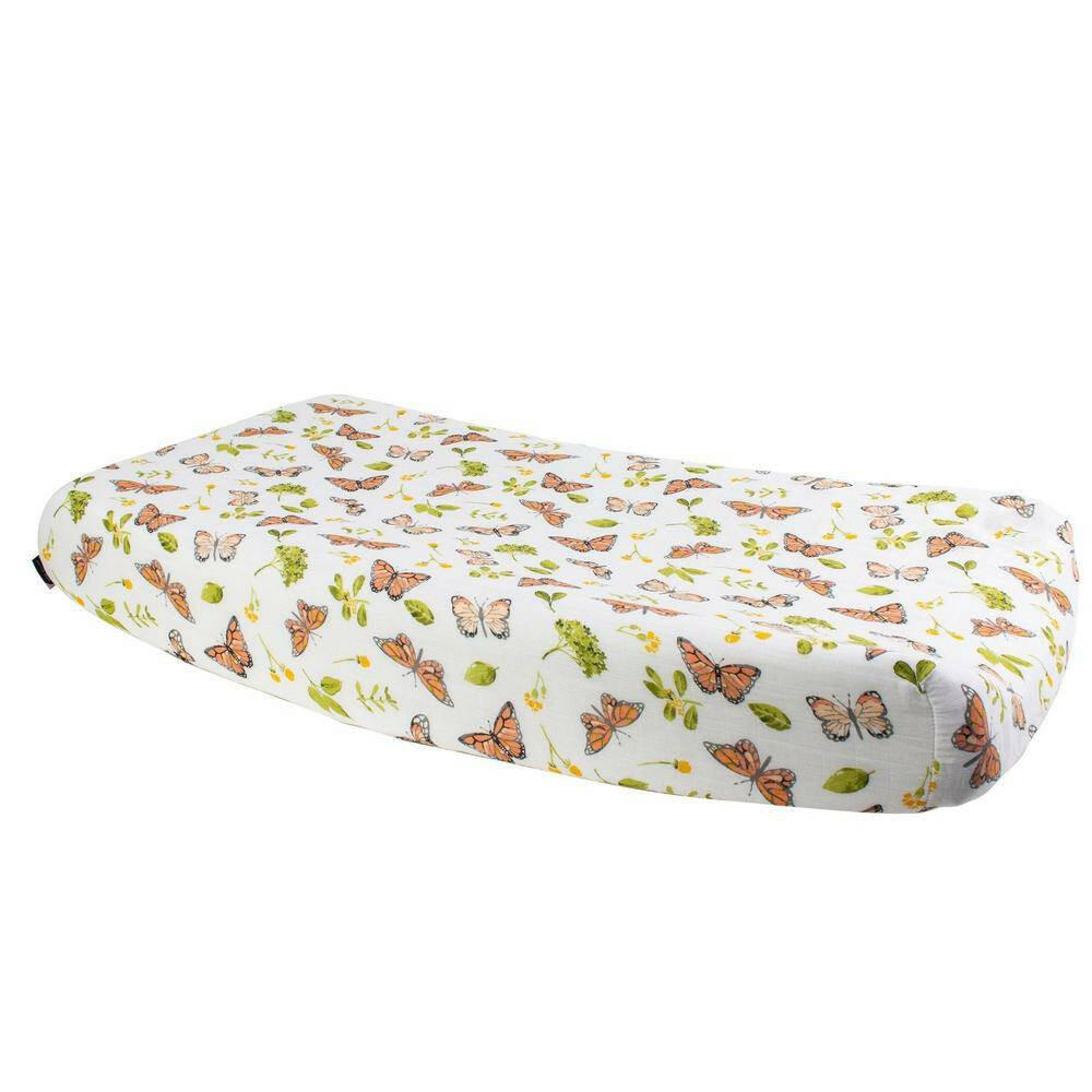Butterfly Oh So Soft Muslin Changing Pad Cover Changing Pad Cover Bebe au Lait