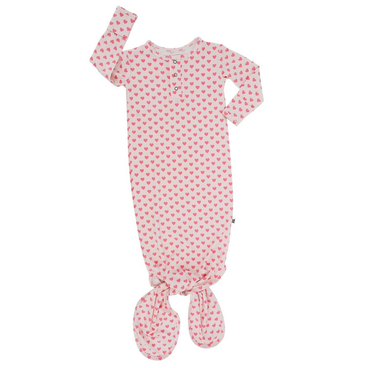 Knotted Gown - Pink Hearts