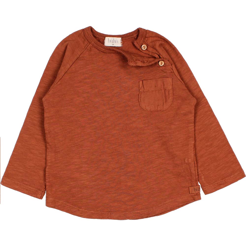 Baby Pocket T-Shirt - Rust