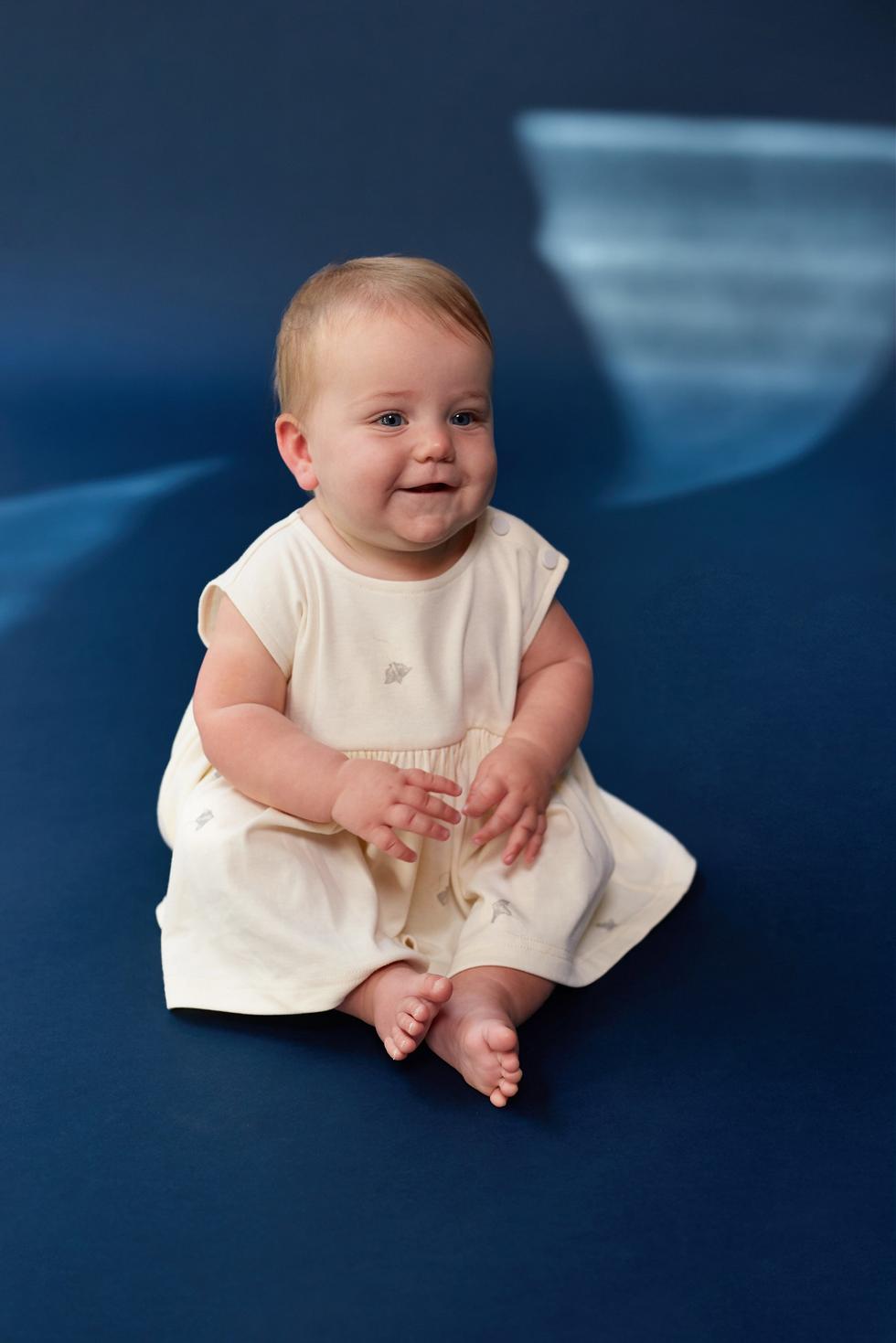 Baby Fit & Flare Dress - Cream