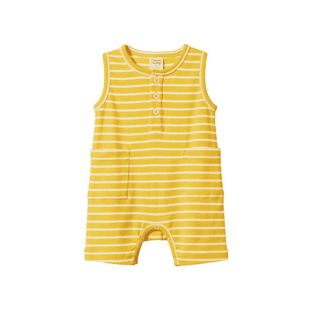 Camper Suit - Golden Yellow Sailor Stripe