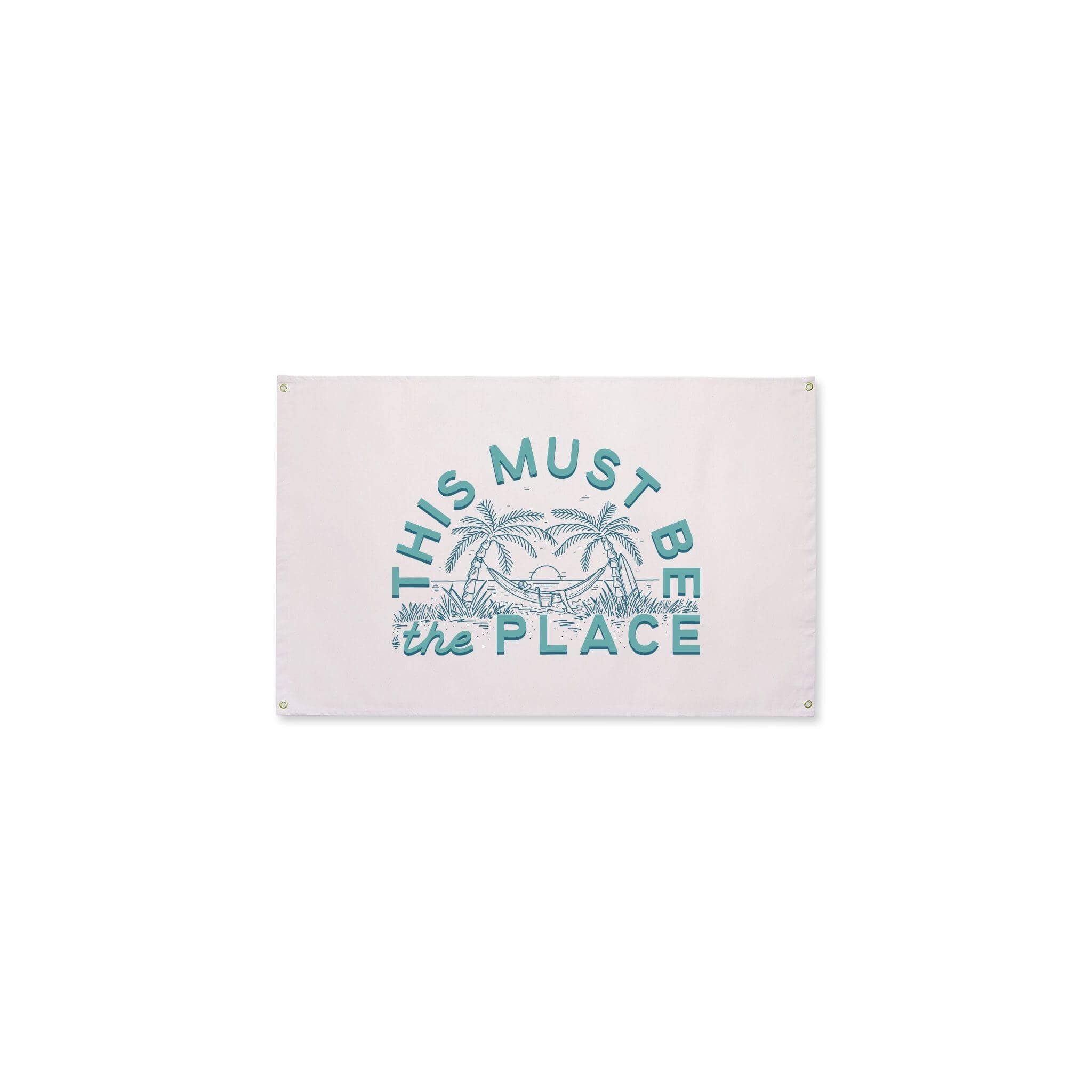 This Must Be The Place Canvas Flag