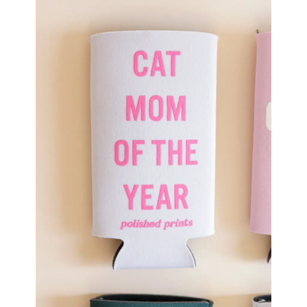 Cat Mom of the Year Seltzer Koozie