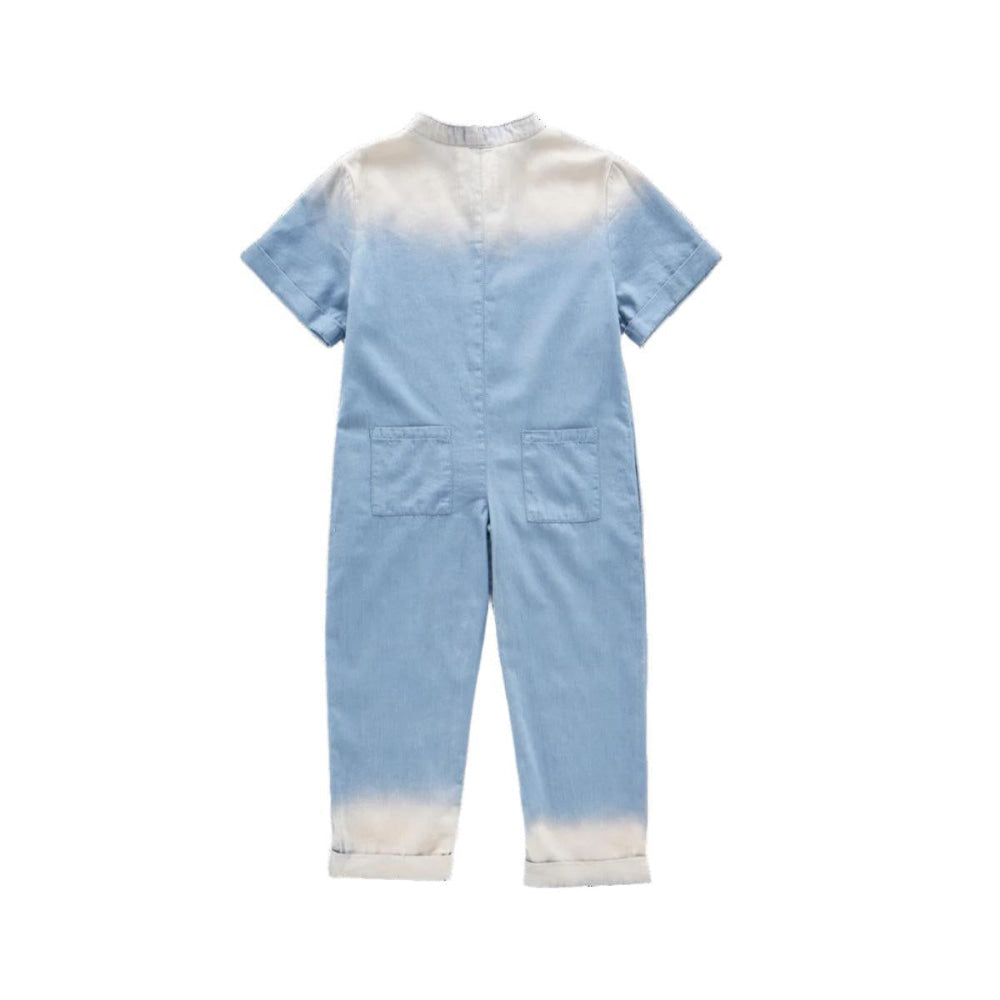 Chambray Mechanic Jumpsuit - Blue Chambray