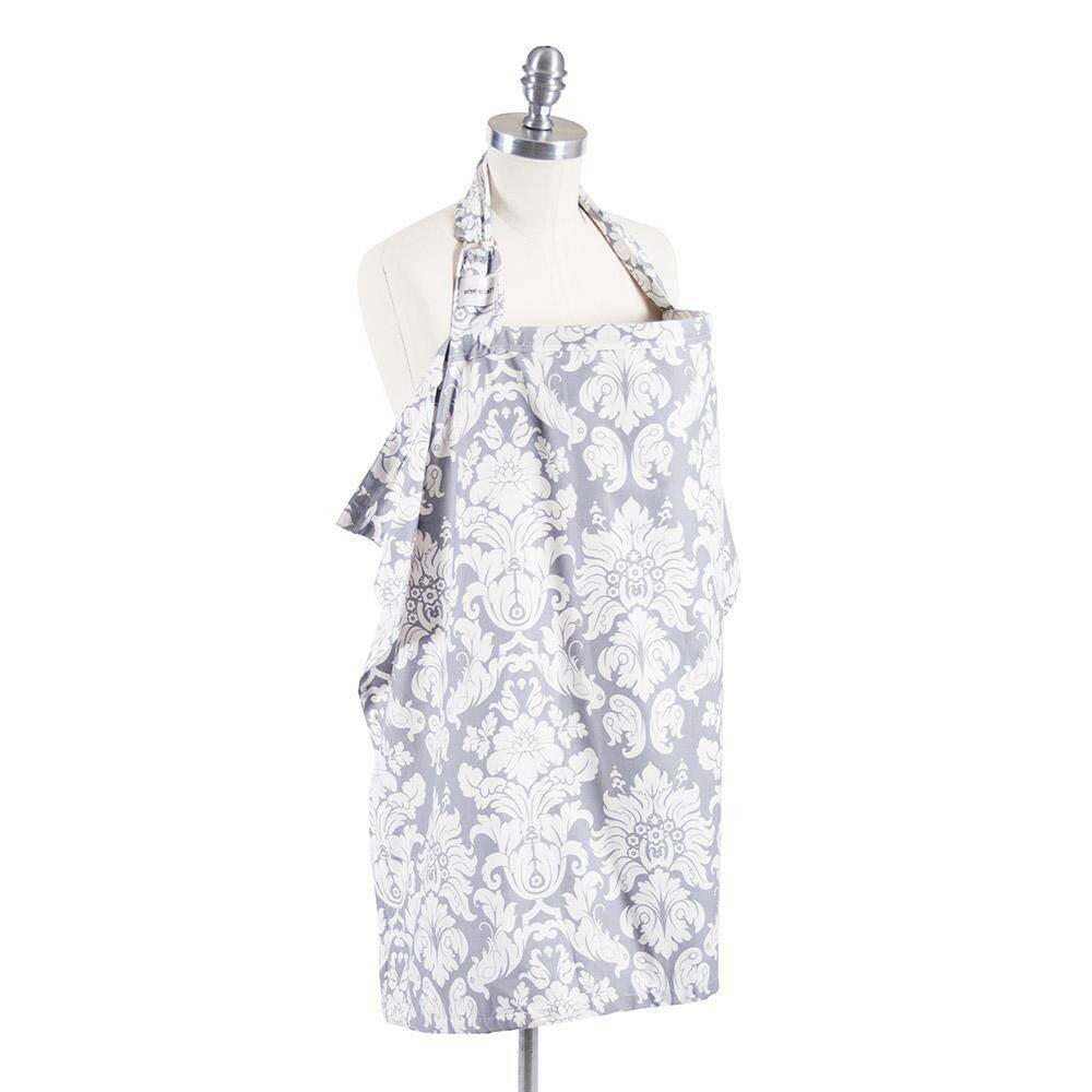 Chateau Silver Cotton Nursing Cover Nursing Cover Bebe au Lait