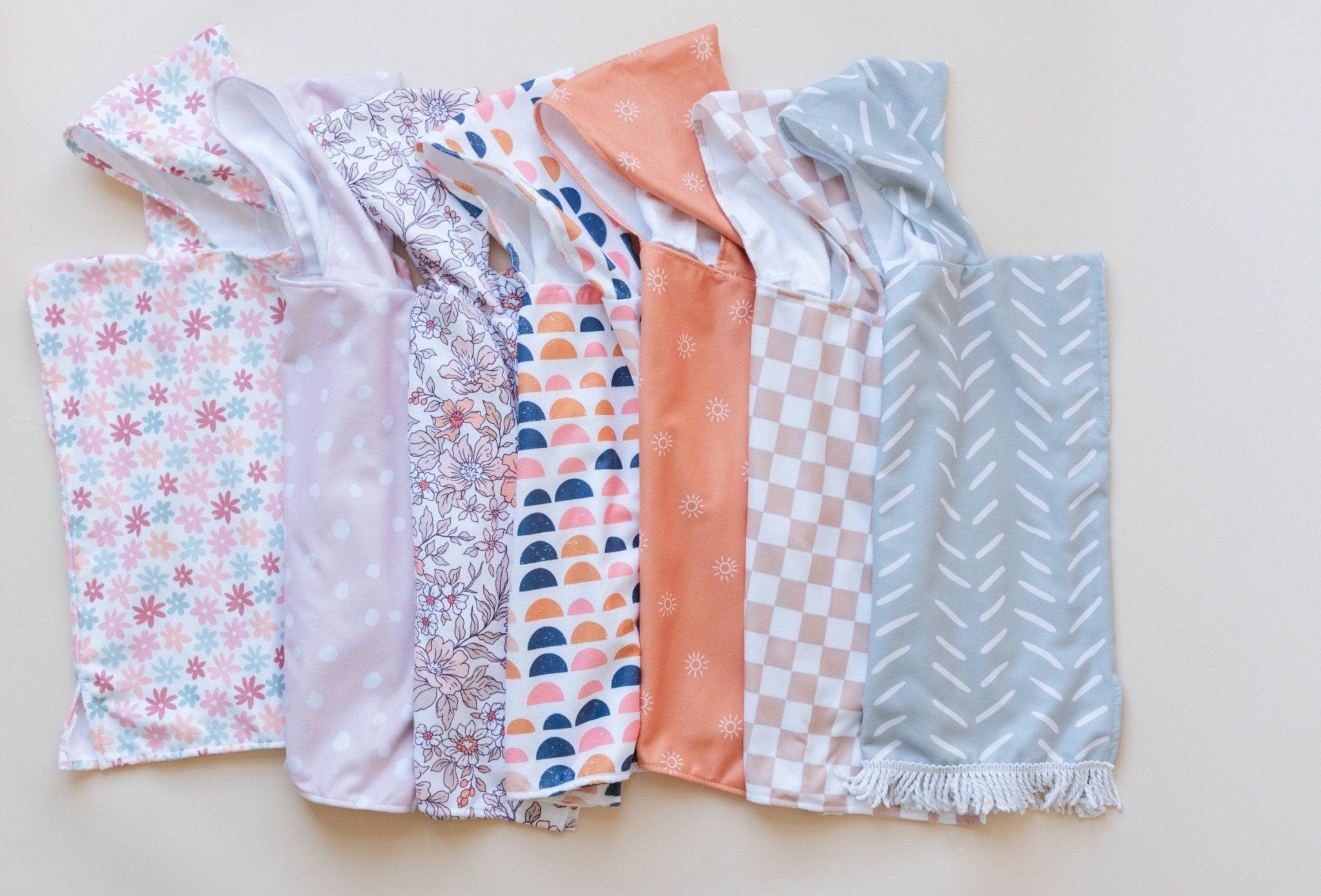 Checkered Beach Towel Poncho