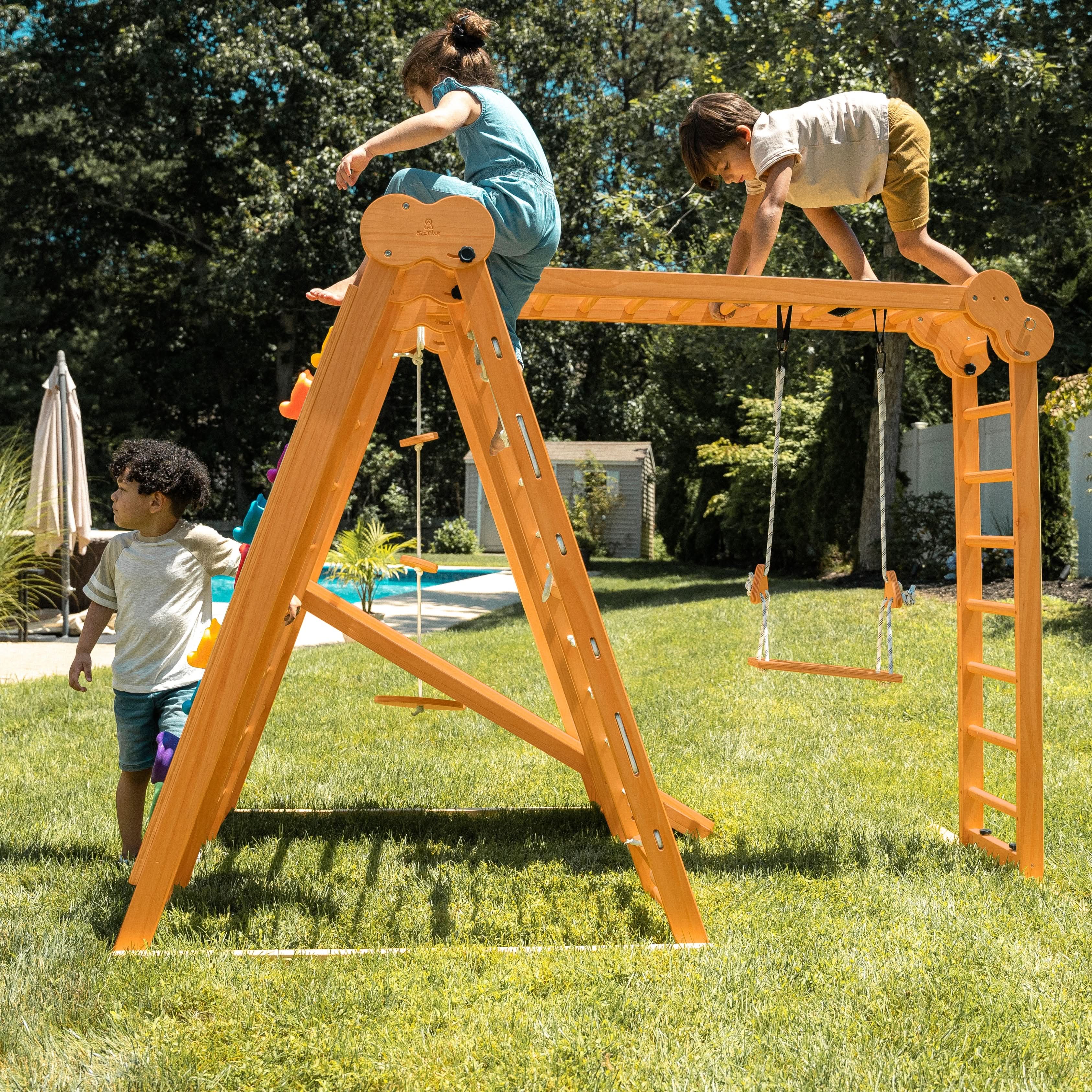 Chestnut | Outdoor & Indoor Foldable Jungle Gym