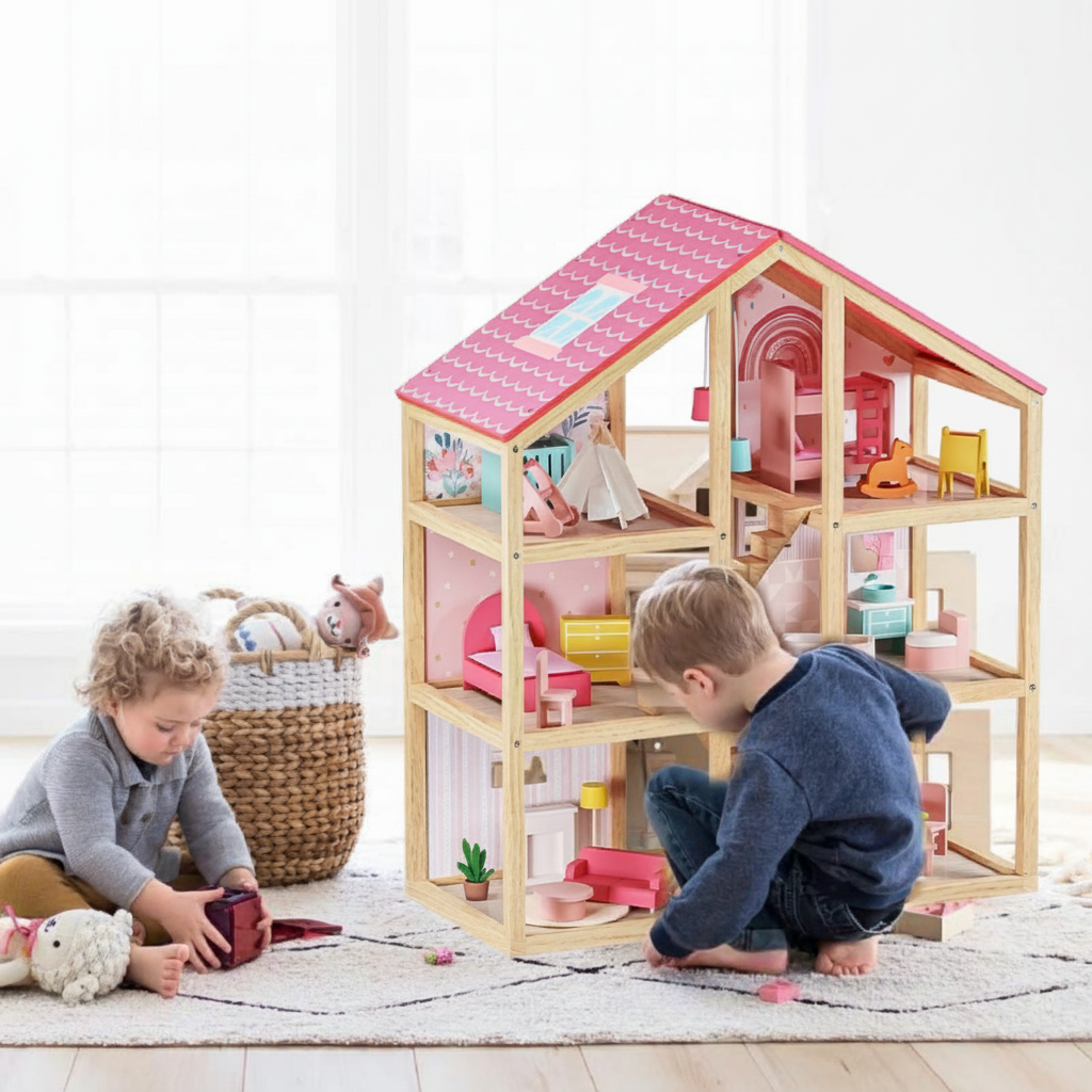 Tiny Land® Sweetwood Dollhouse without Dolls