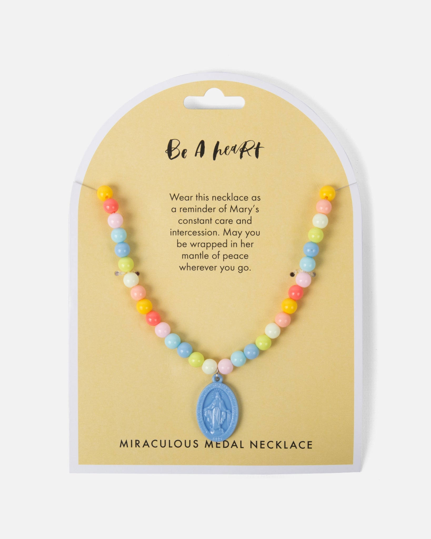 Miraculous Medal Plastic Children's Necklace