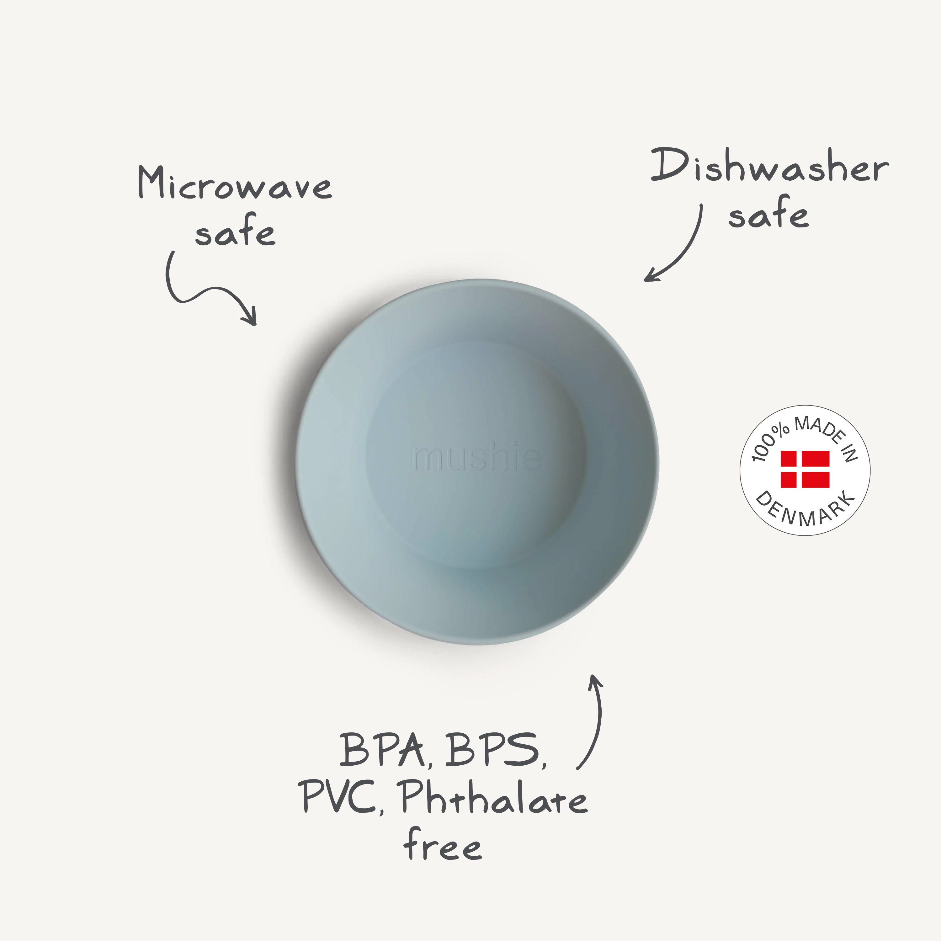 Round Dinnerware Bowl, Set of 2 Dinnerware Mushie