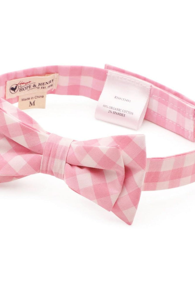 Classic Bow Tie - Pink Gingham