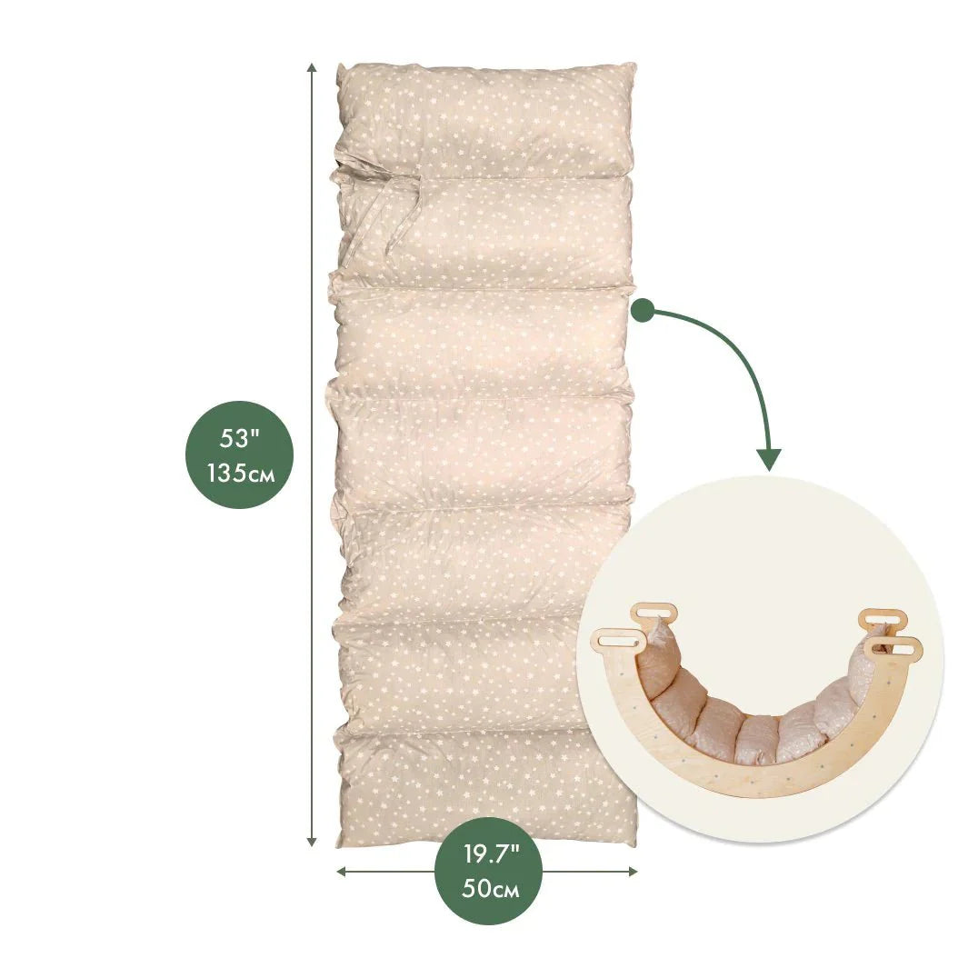 Climbing Arch Chocolate + Cushion - Montessori Climbers for Toddlers Goodevas