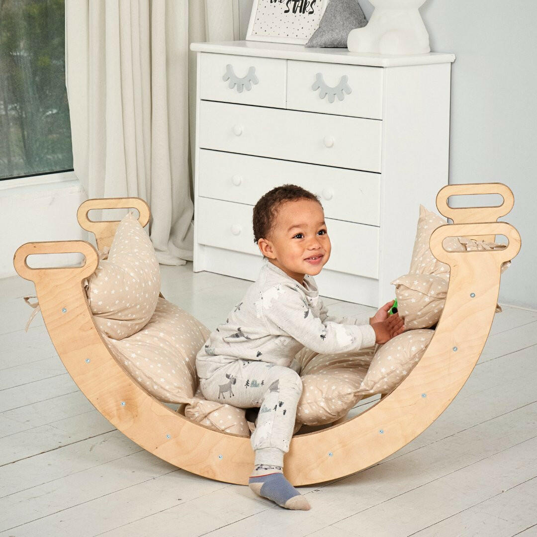 Climbing Arch + Cushion - Montessori Climbers for Toddlers Goodevas