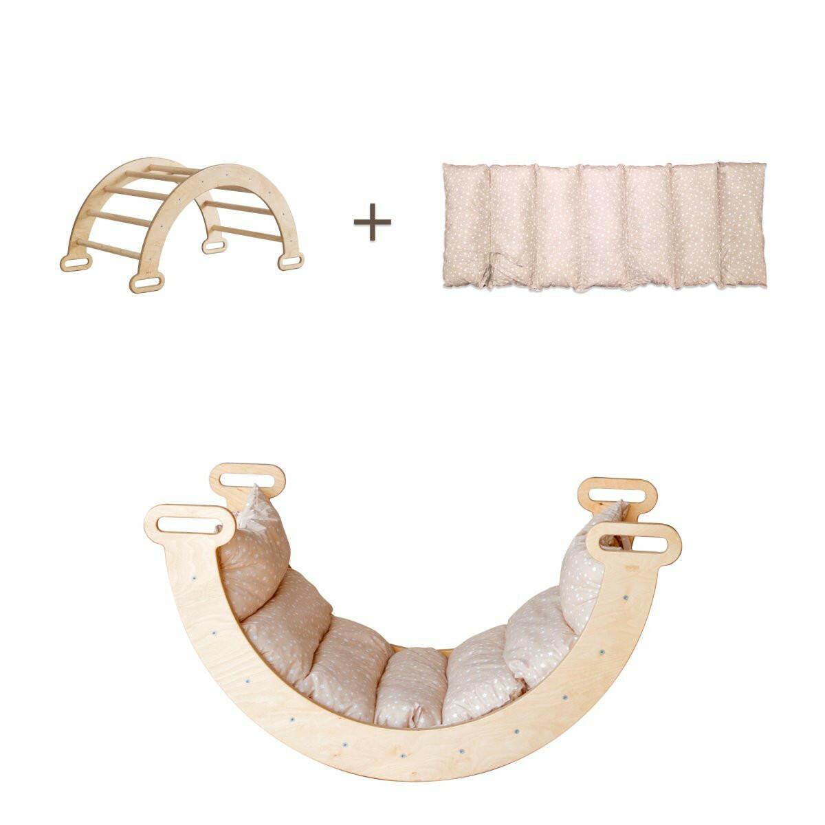 Climbing Arch + Cushion - Montessori Climbers for Toddlers Goodevas