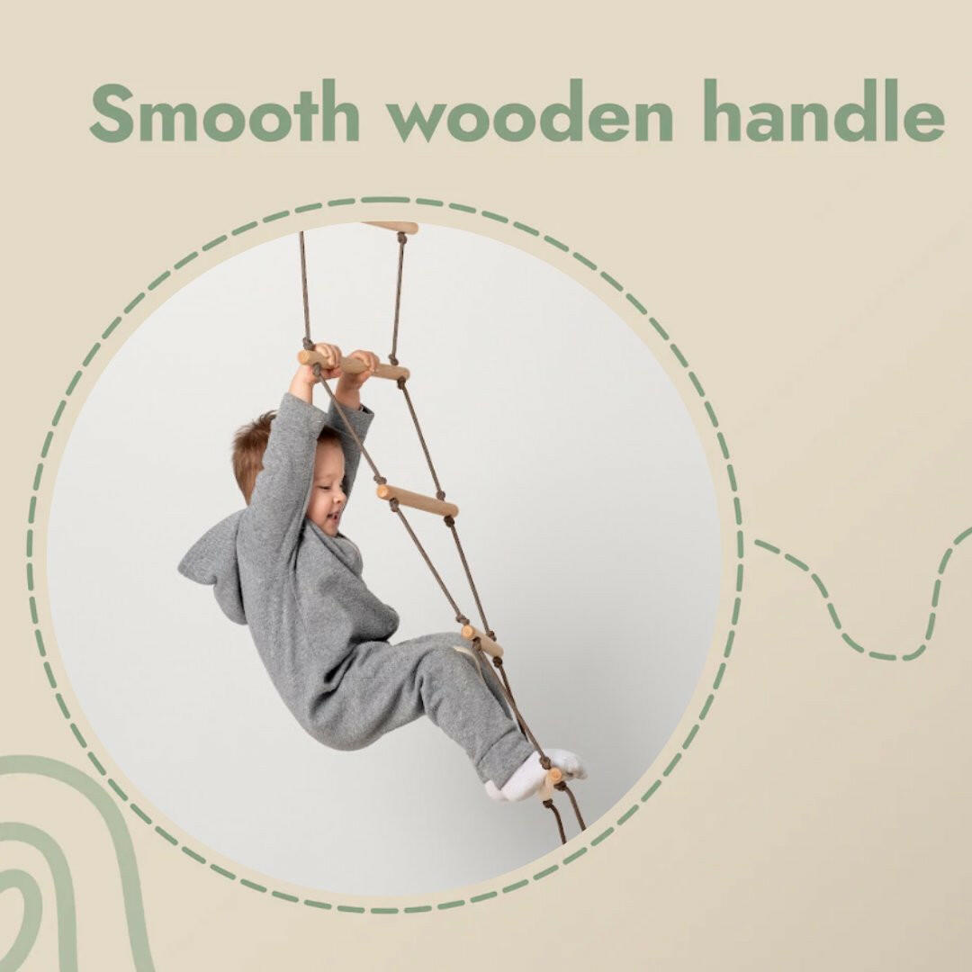 Climbing rope ladder for kids 3-9 y.o. Single Swing Goodevas
