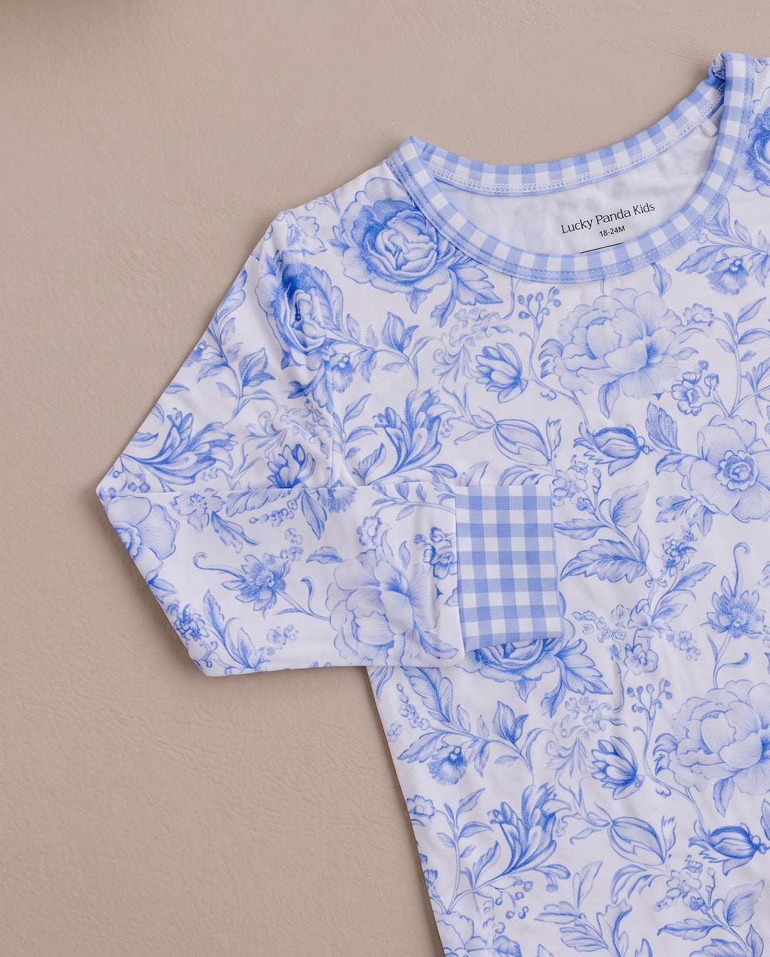 Bamboo Two Piece Set | Blue Flowers
